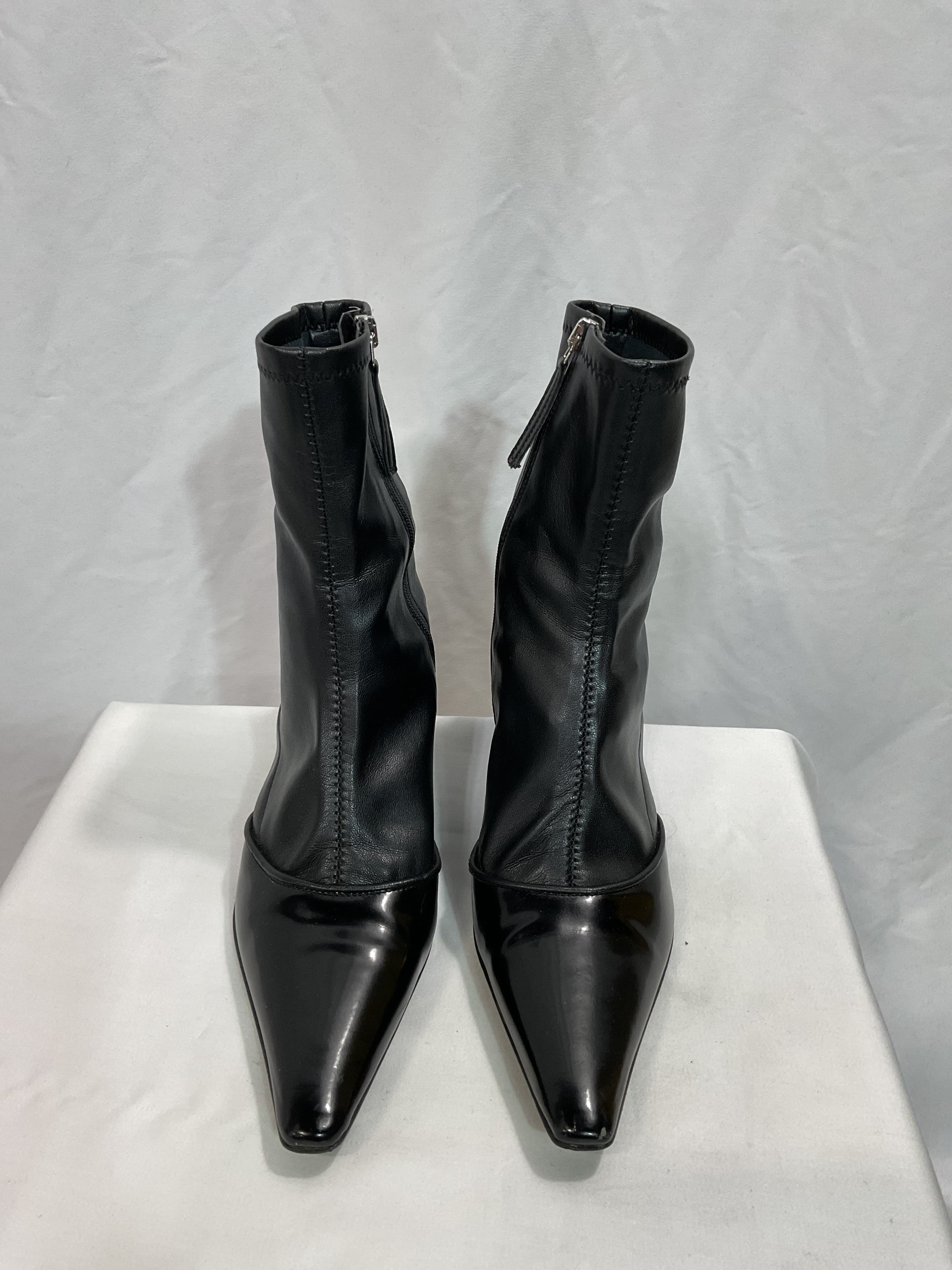 Faux Leather Ankle Boots - Image 3