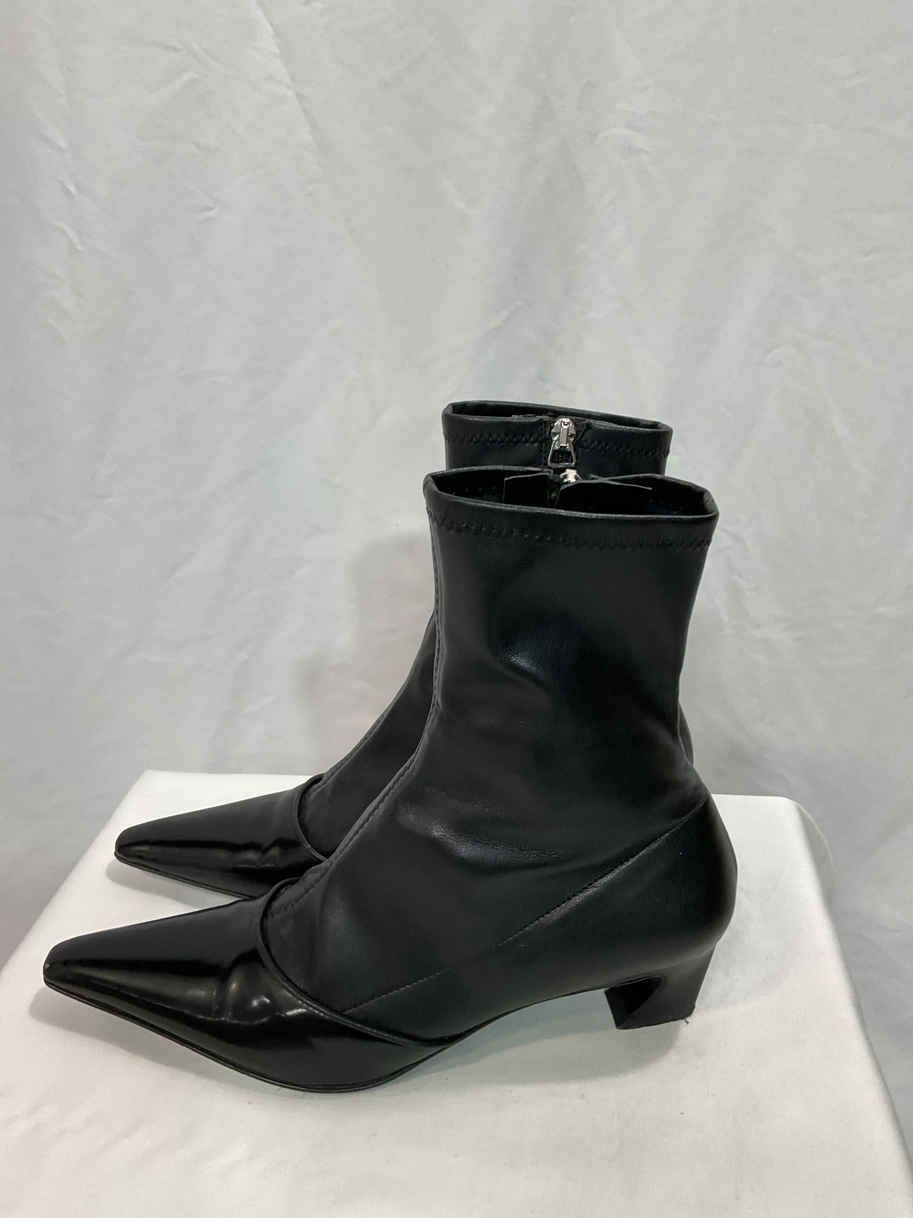 Faux Leather Ankle Boots - Image 2