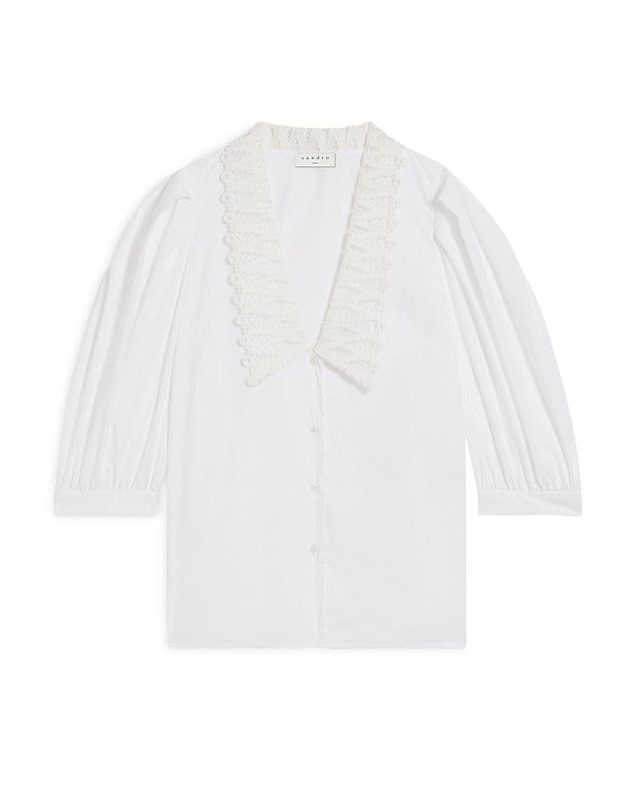 Lilie Lace Collar Shirt - Image 1