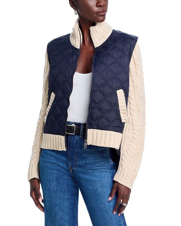 Patra Mixed Media Jacket - Image 1