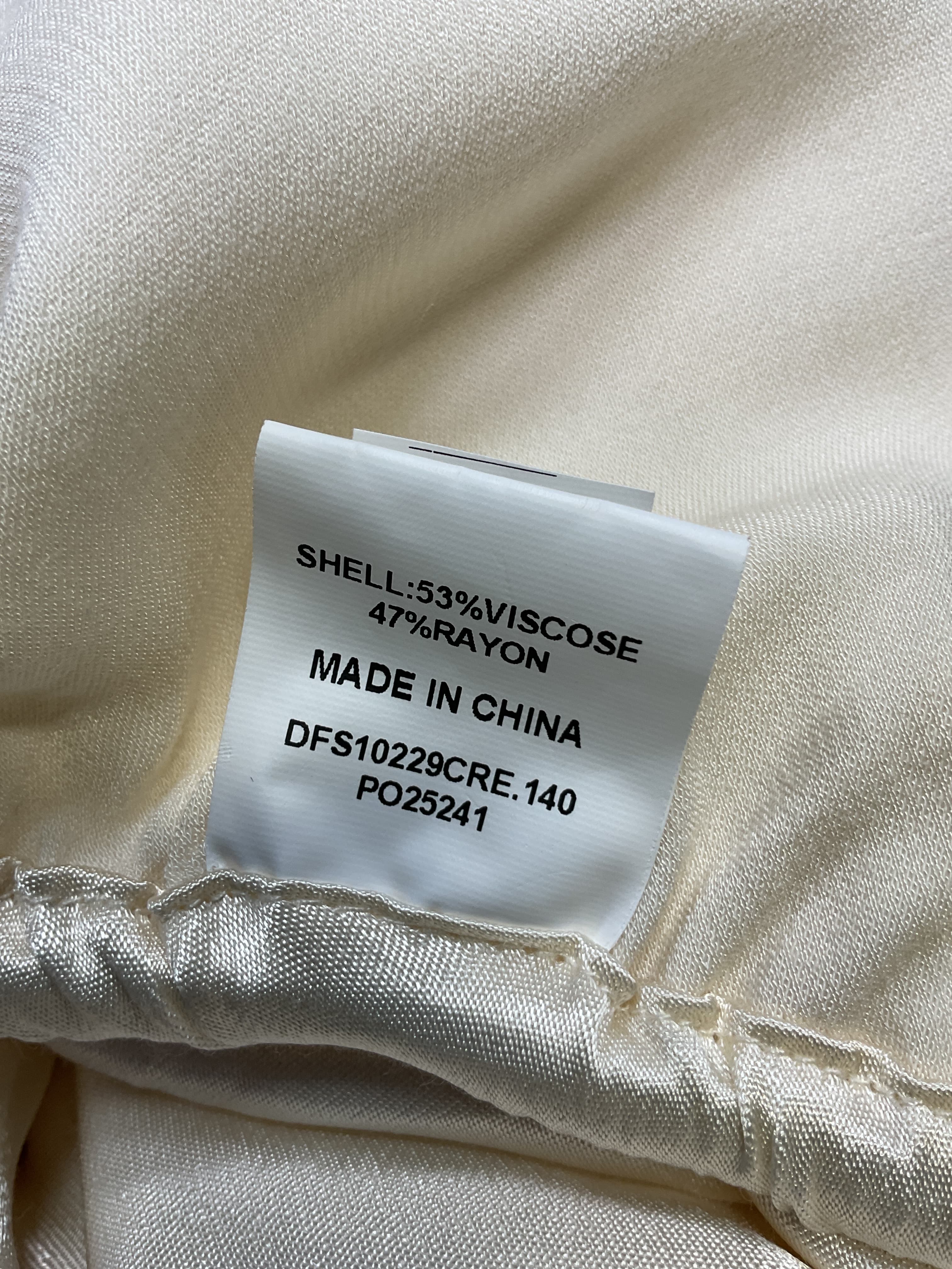 Myka Cream Satin Pant - Image 3