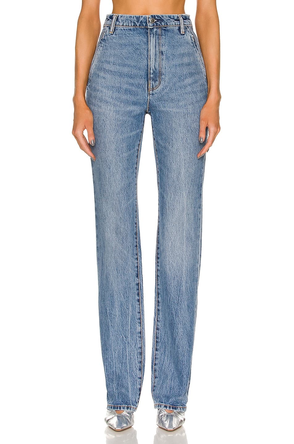 Stacked Straight In Vintage Medium Indigo - Image 1