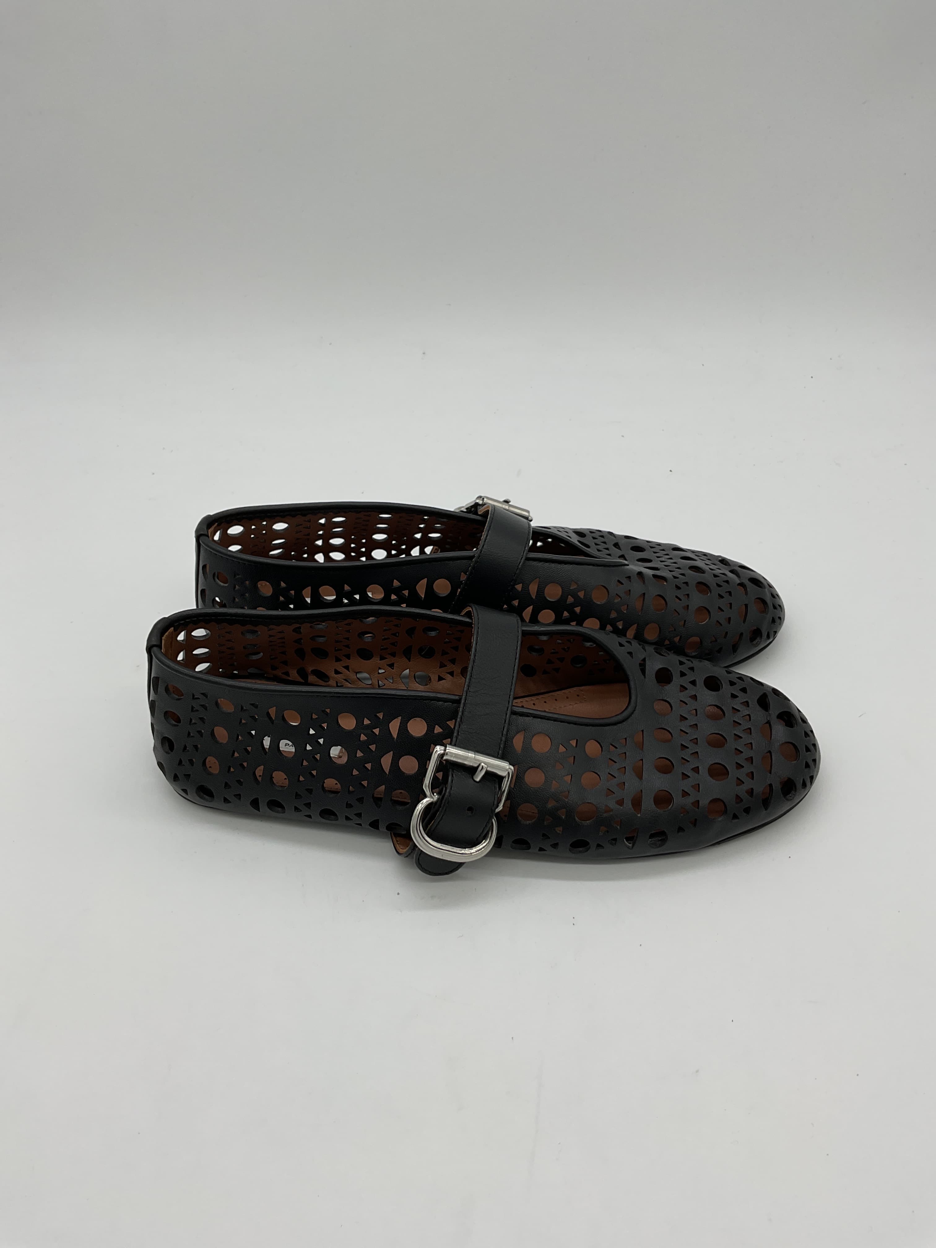 Alaa Ballerina Flat In Noir - Image 4