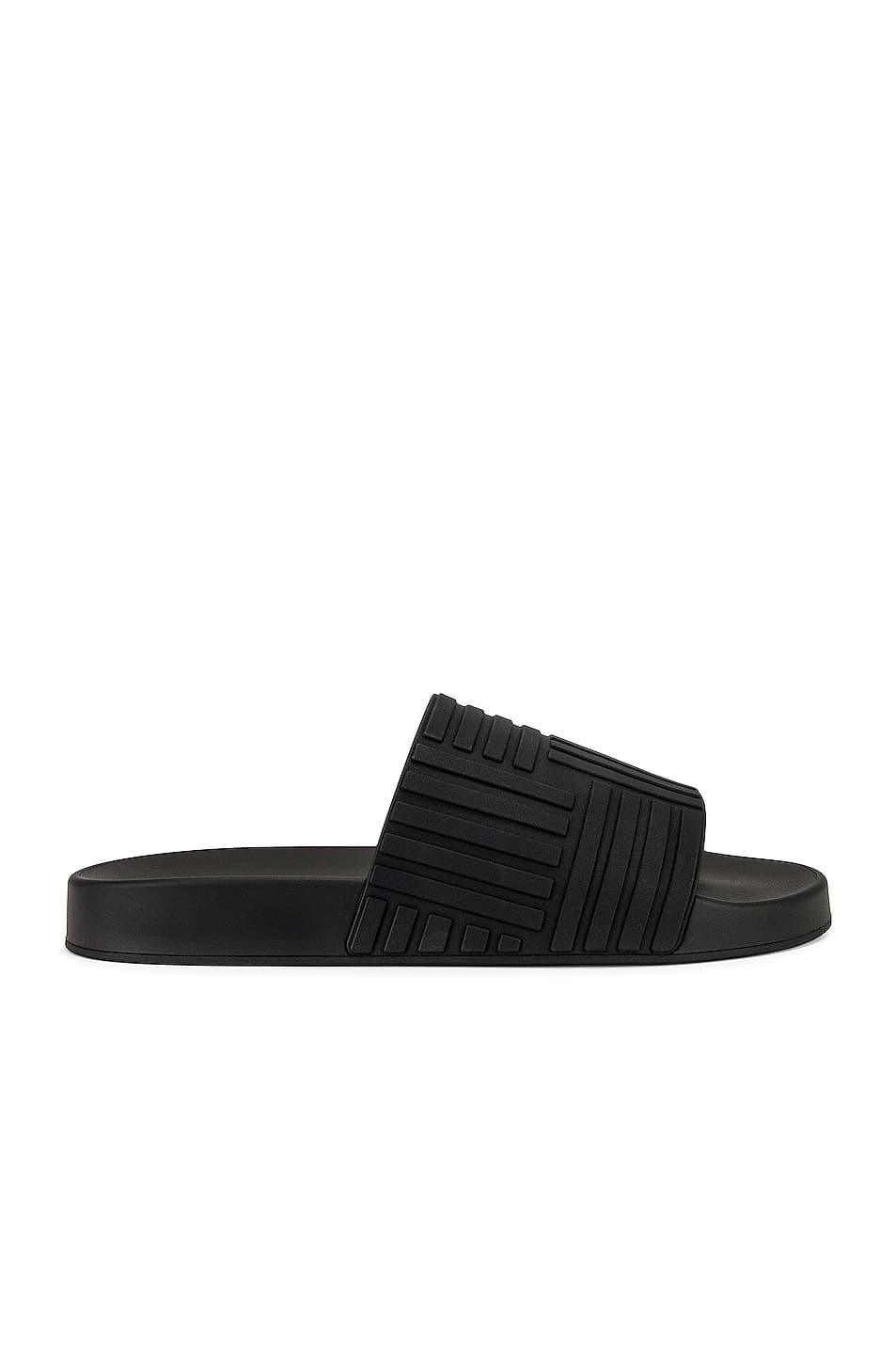 The Slider Sandal In Black - Image 1