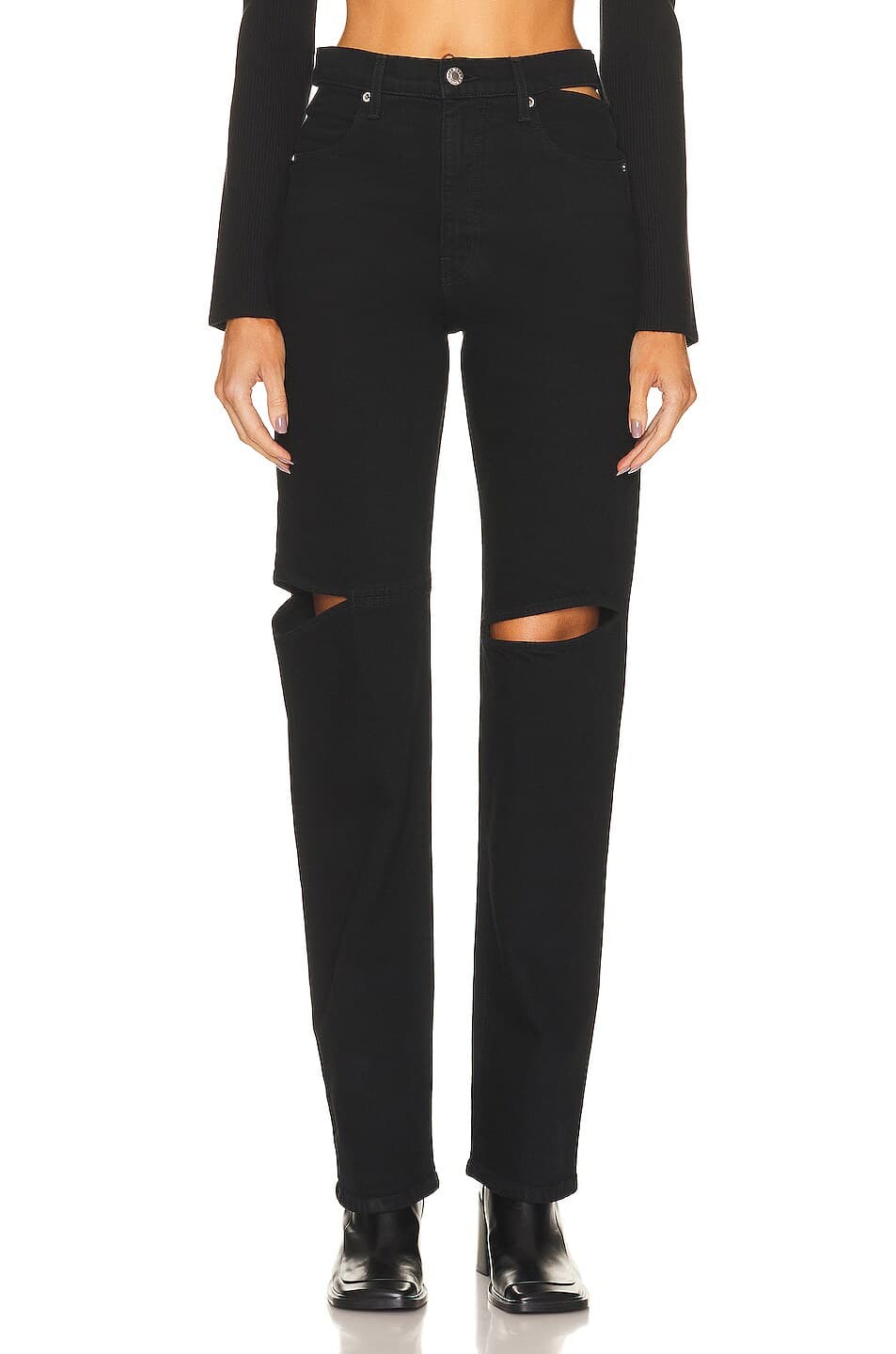 Cut Out Straight Pant - Image 1