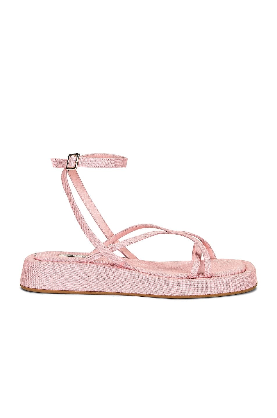 Gia Borghini X Rhw Strappy Sandal In Pink - Image 1