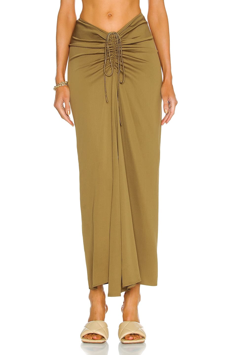 Ruched Skirt In Ash - Image 1