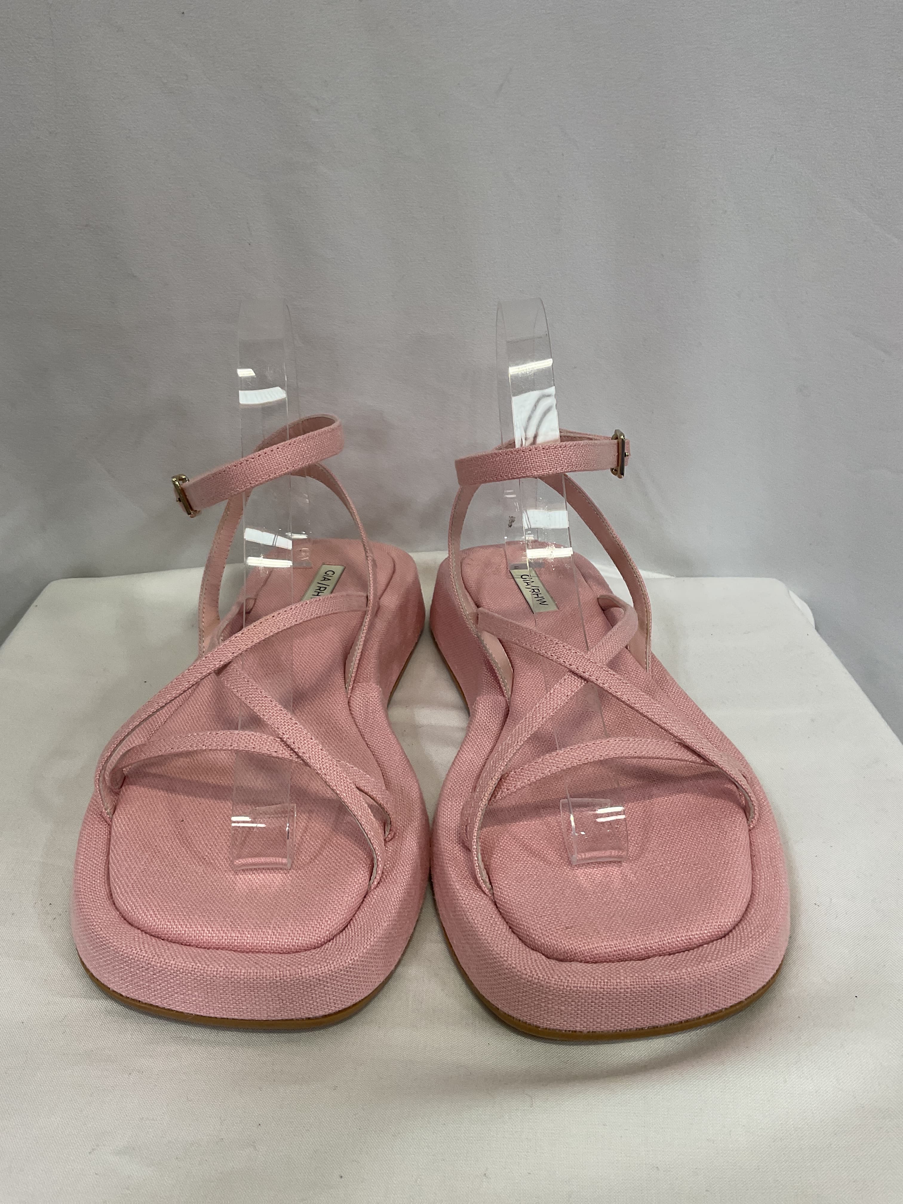 Gia Borghini X Rhw Strappy Sandal In Pink - Image 4