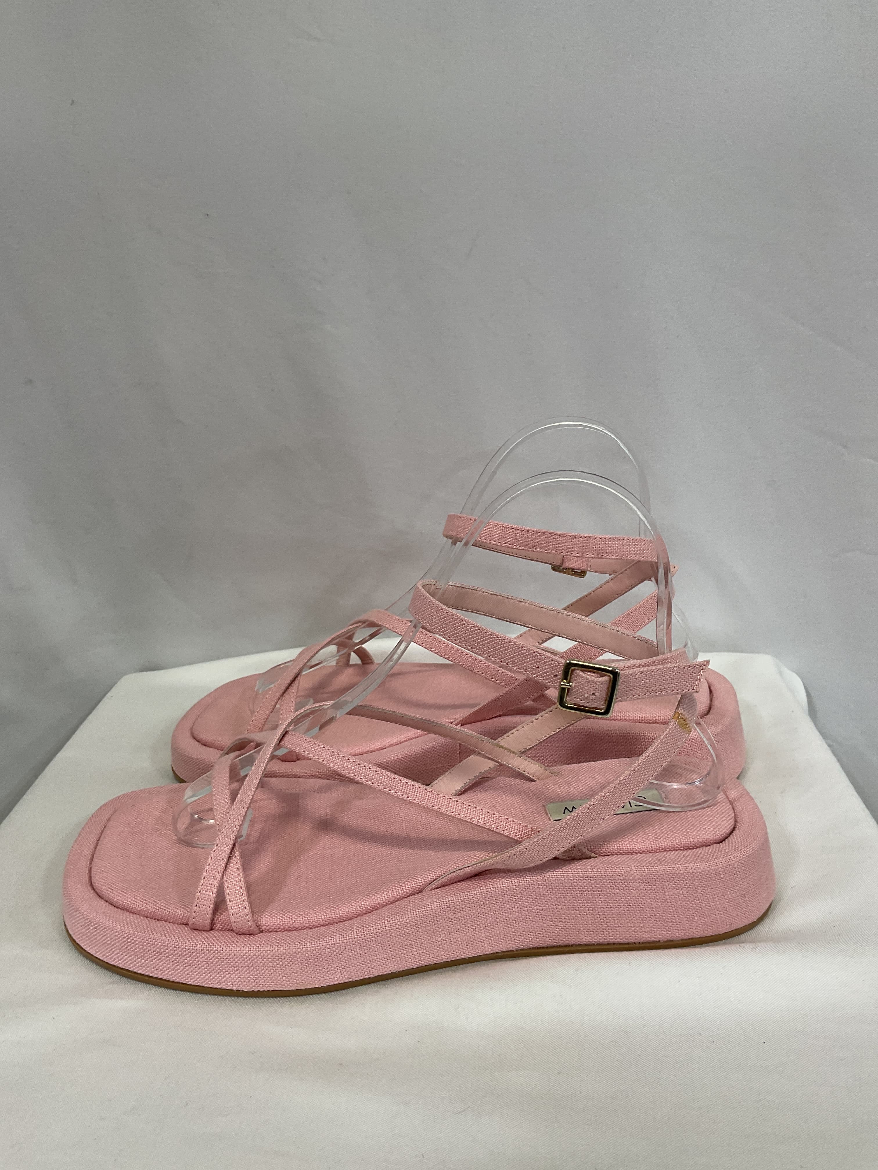 Gia Borghini X Rhw Strappy Sandal In Pink - Image 3