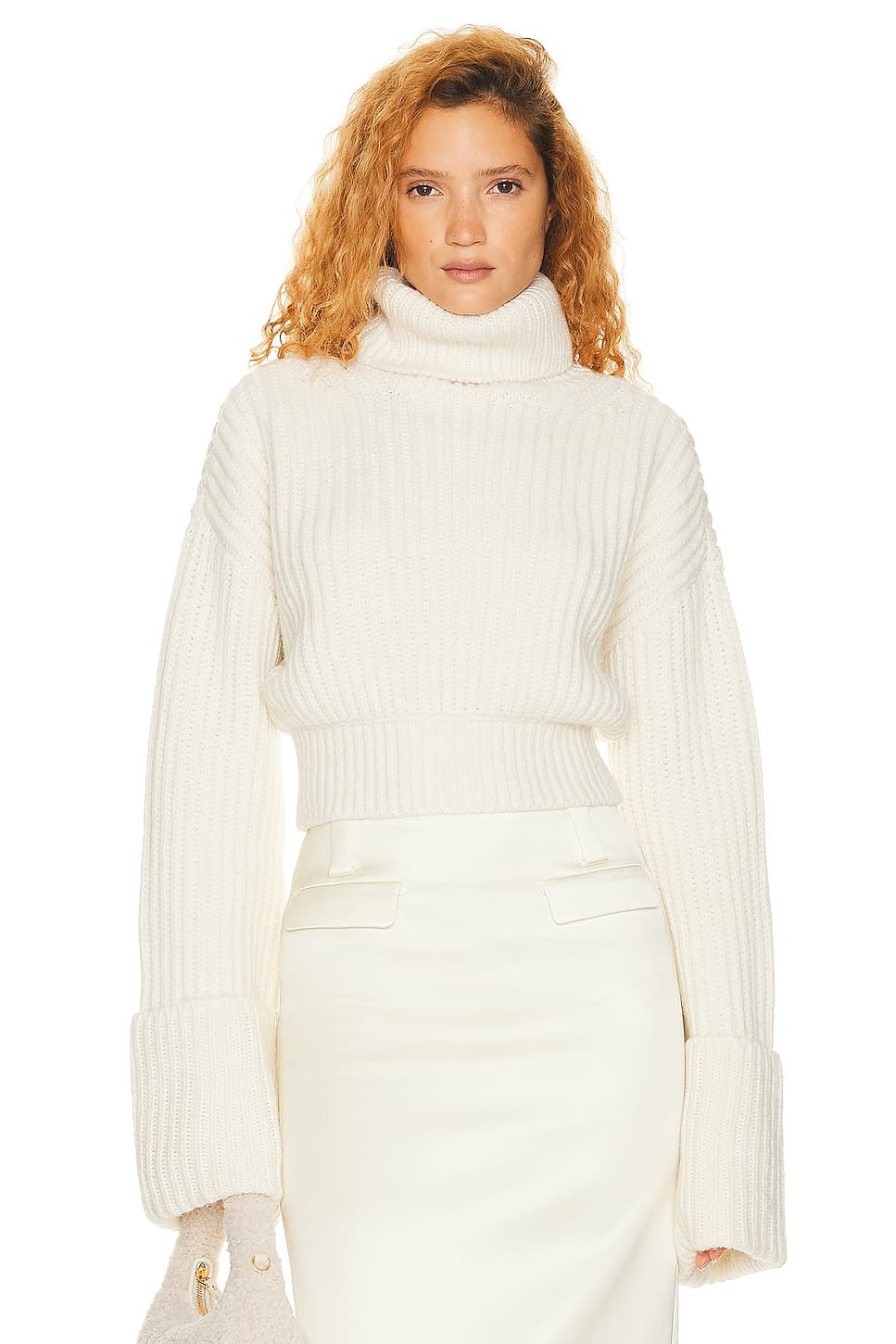 Esti Turtleneck Sweater In Ivory - Image 1