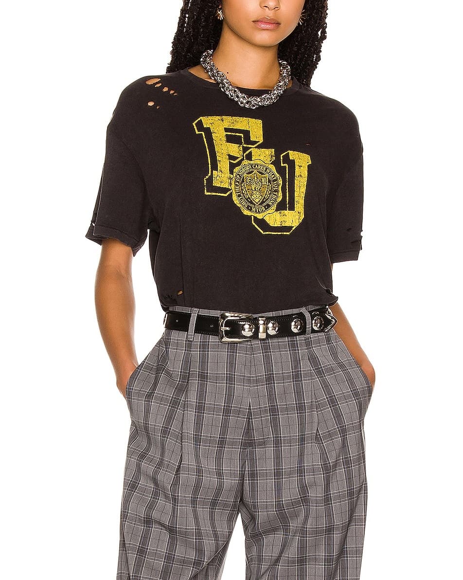 Fu Boy Tee In Acid Black - Image 1