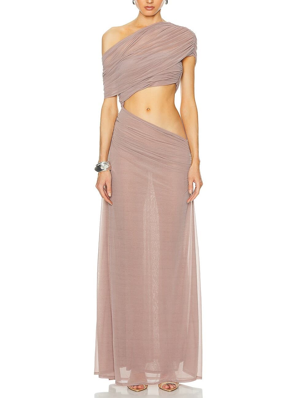 Mona Maxi Dress In Concrete - Image 1