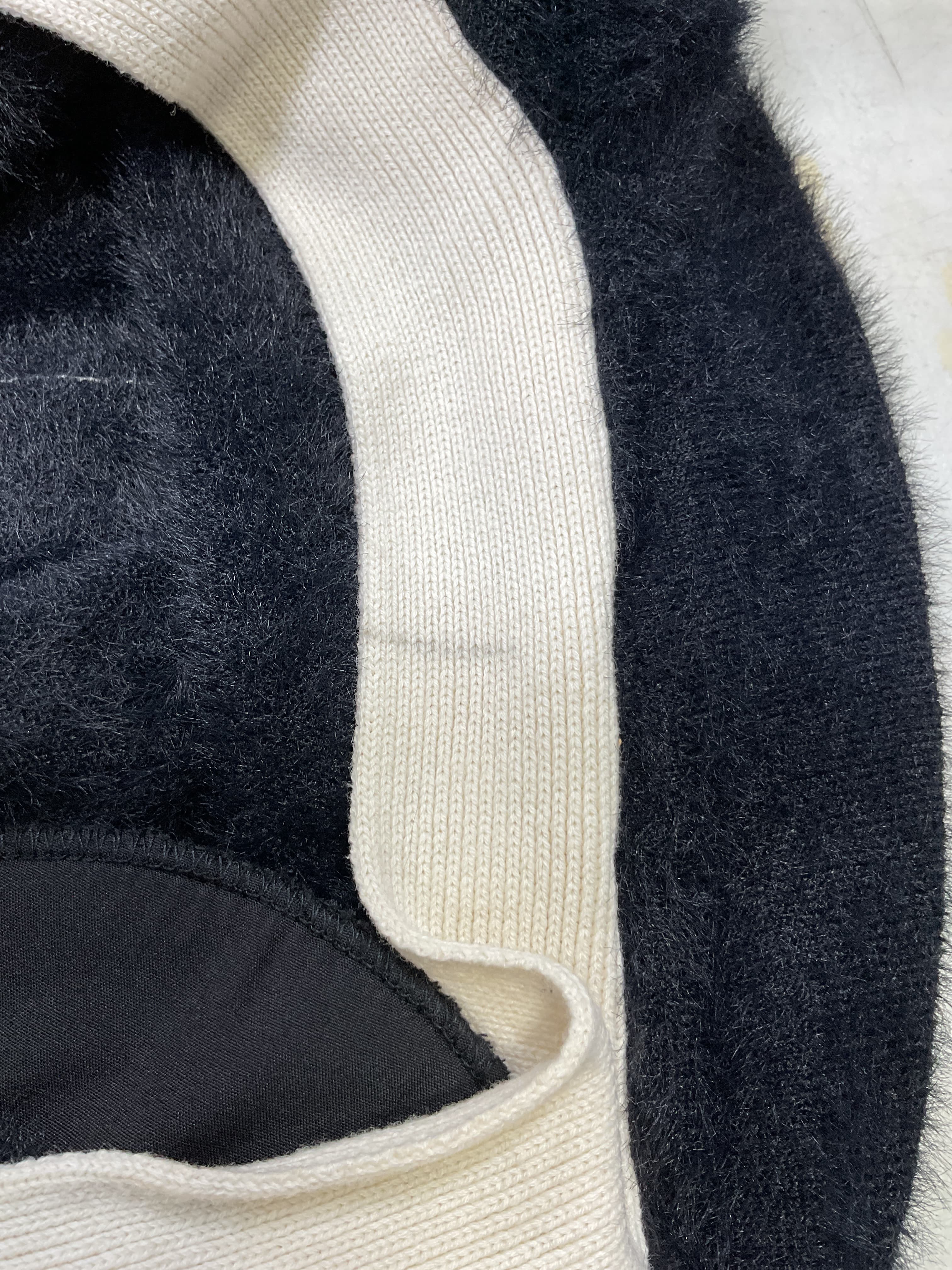 Kai Pocket Cardigan In Black & White - Image 2