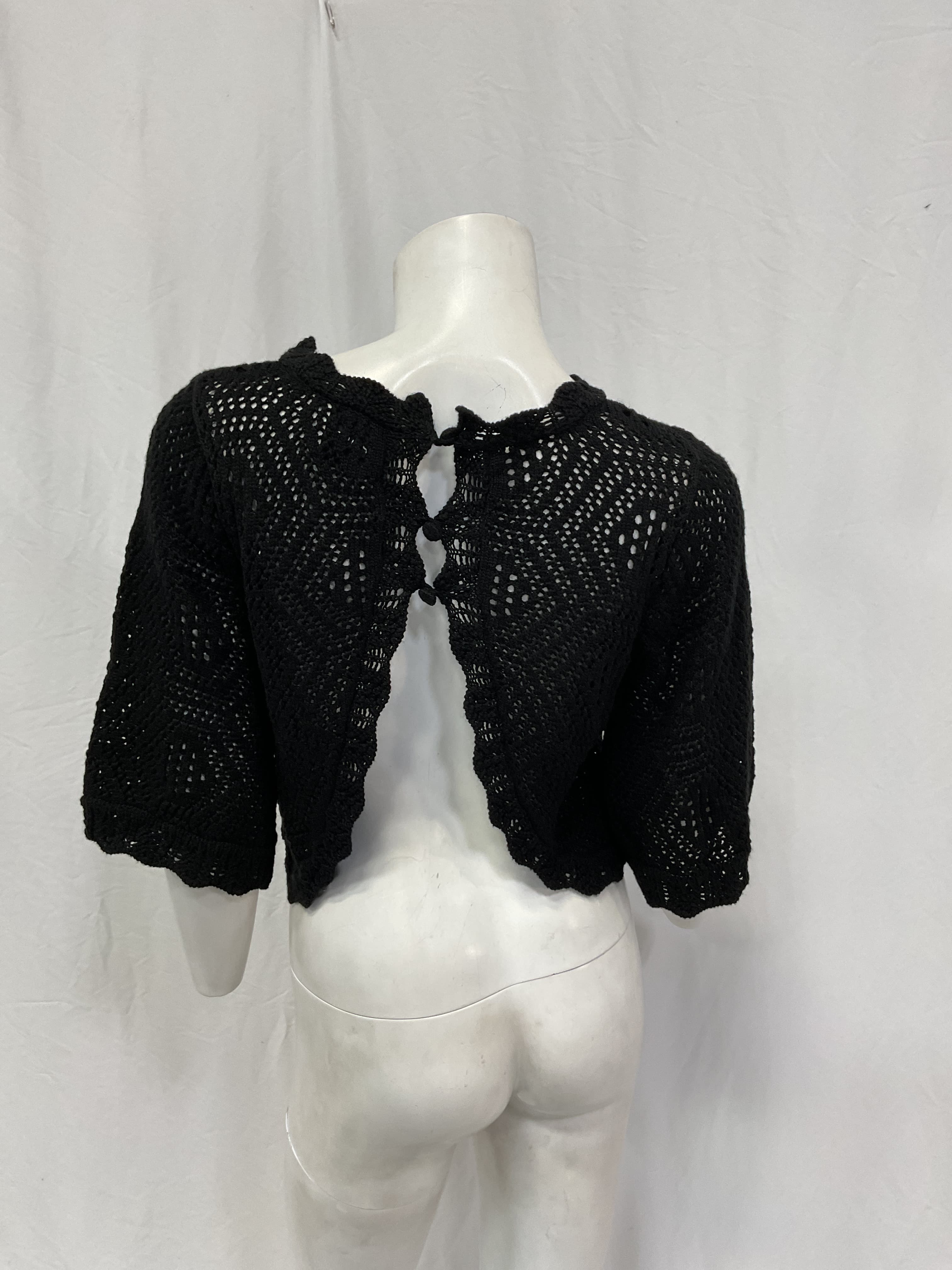 Willa Crop Top In Black - Image 2