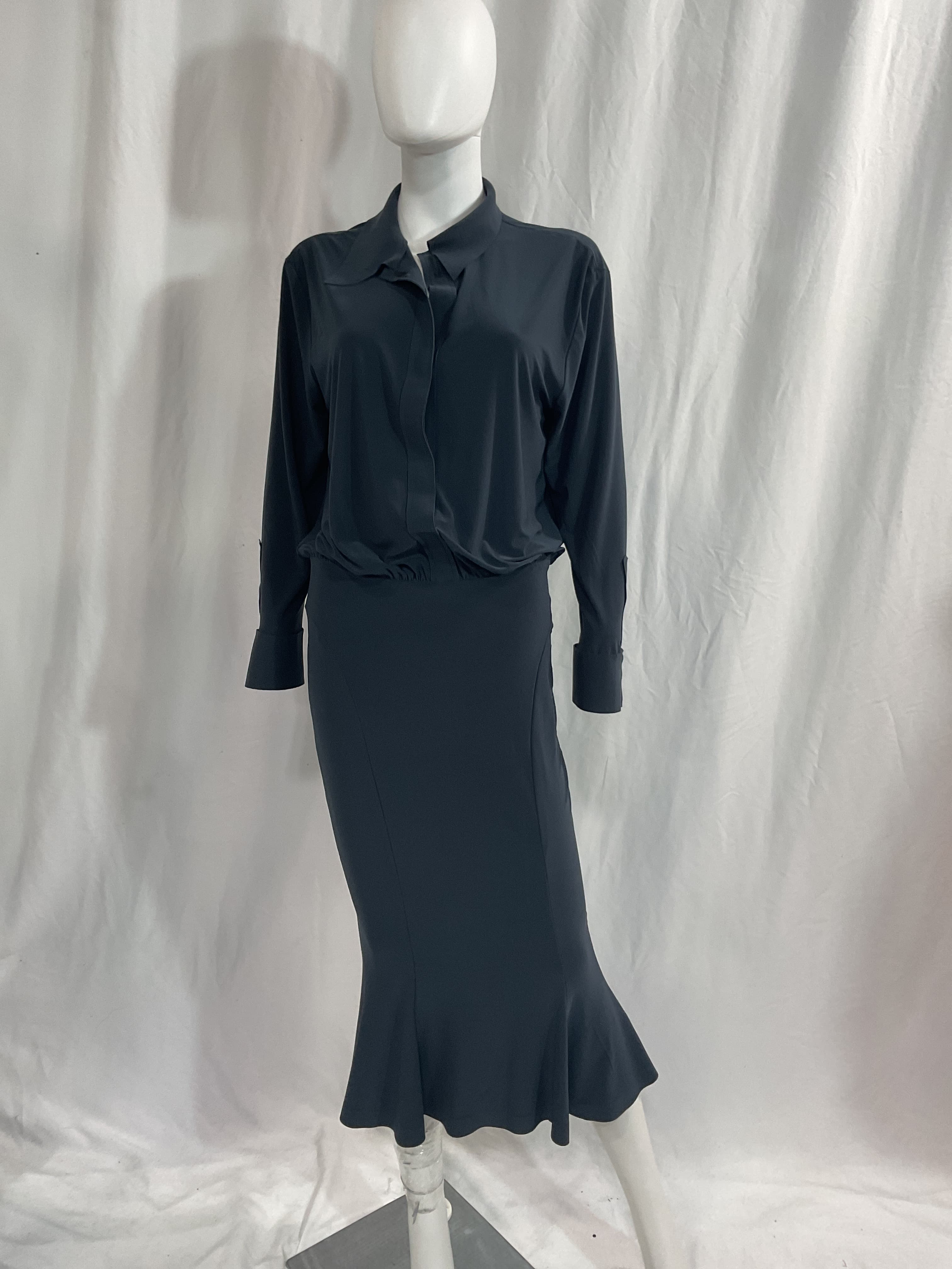 Boyfriend Shirt Fishtail Dress - Image 3