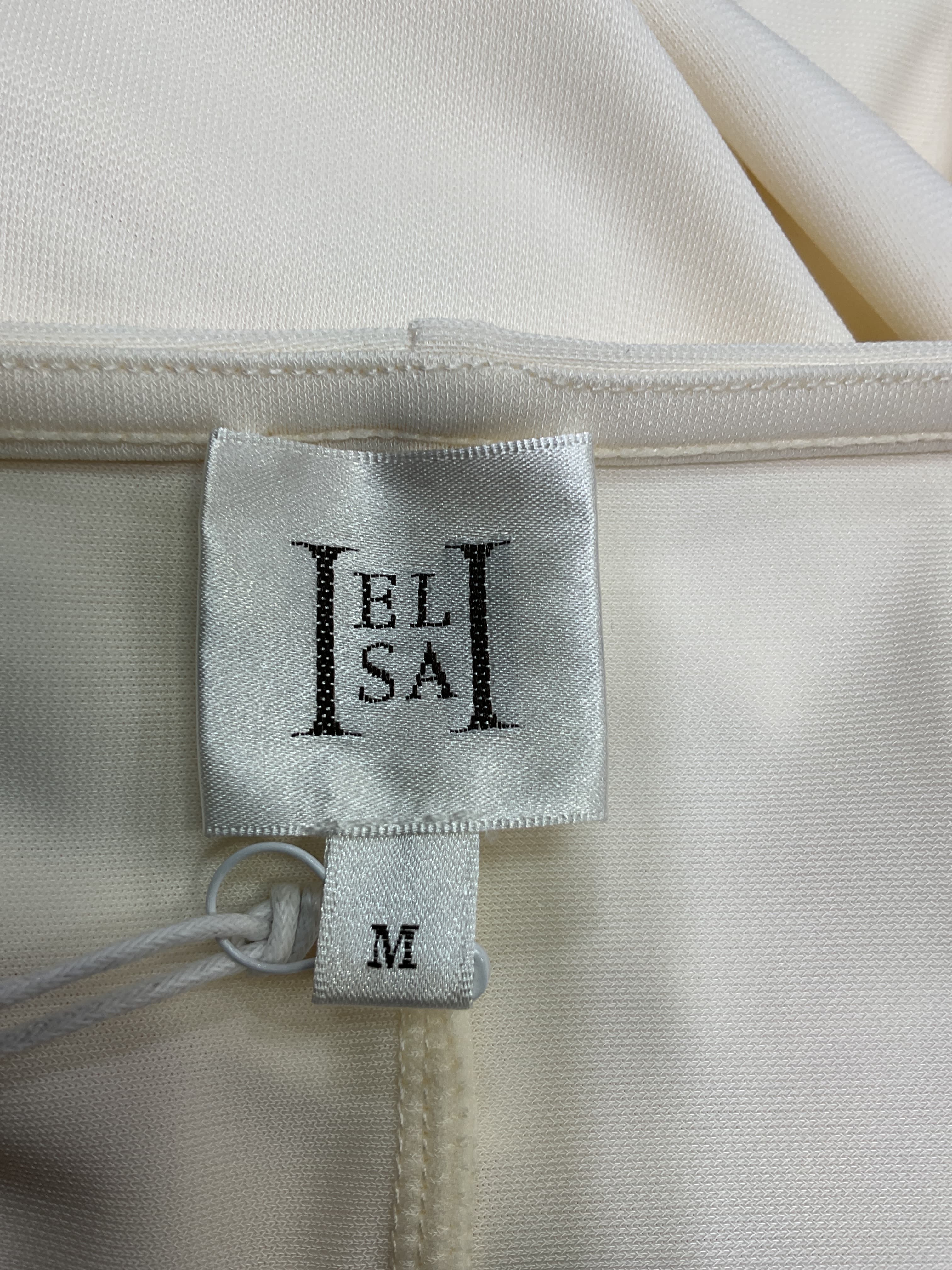 Matte Jersey Open Back Dress In Ivory - Image 4