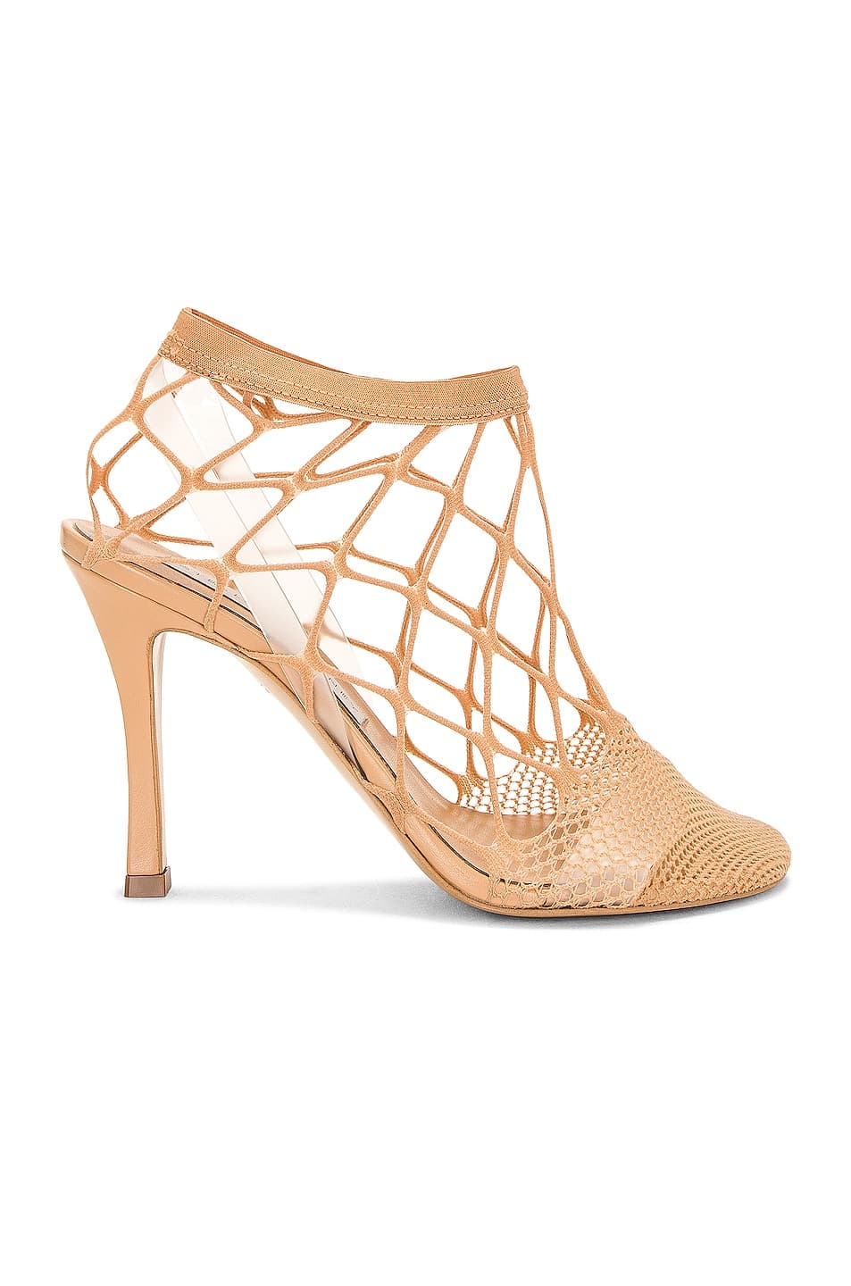 Stella Mccartneystella 100 Fishnet Pump In Camel - Image 1