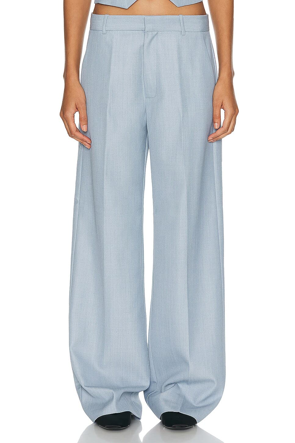 Carter Trouser In Stone Blue - Image 1