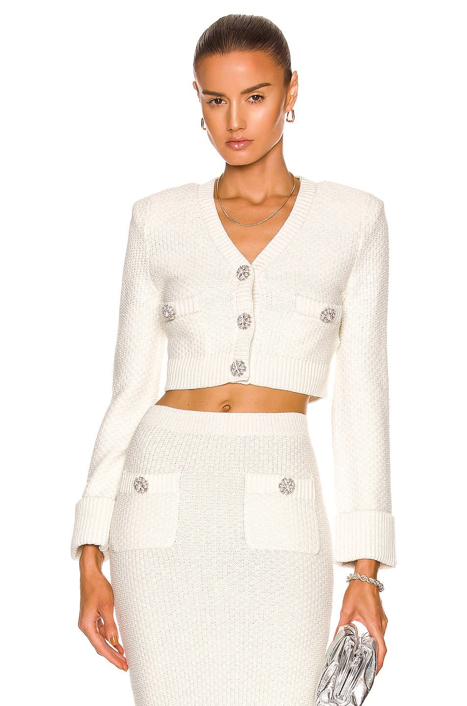 Diamante Trim Cardigan - Image 1
