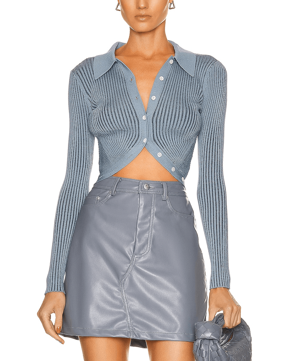 Sol Crop Top In Slate - Image 1