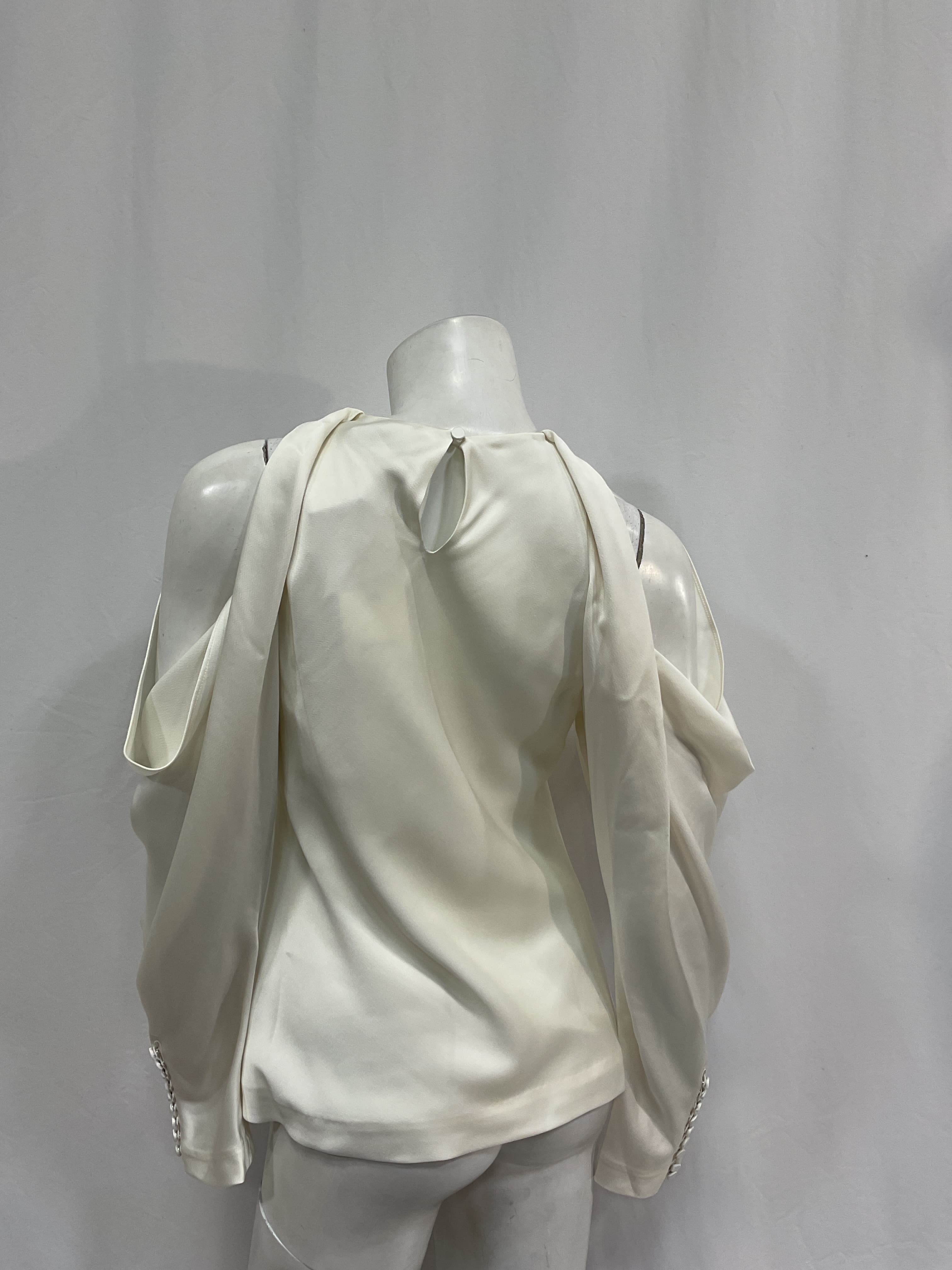 Marisa Cold Shoulder Top In Ivory - Image 3