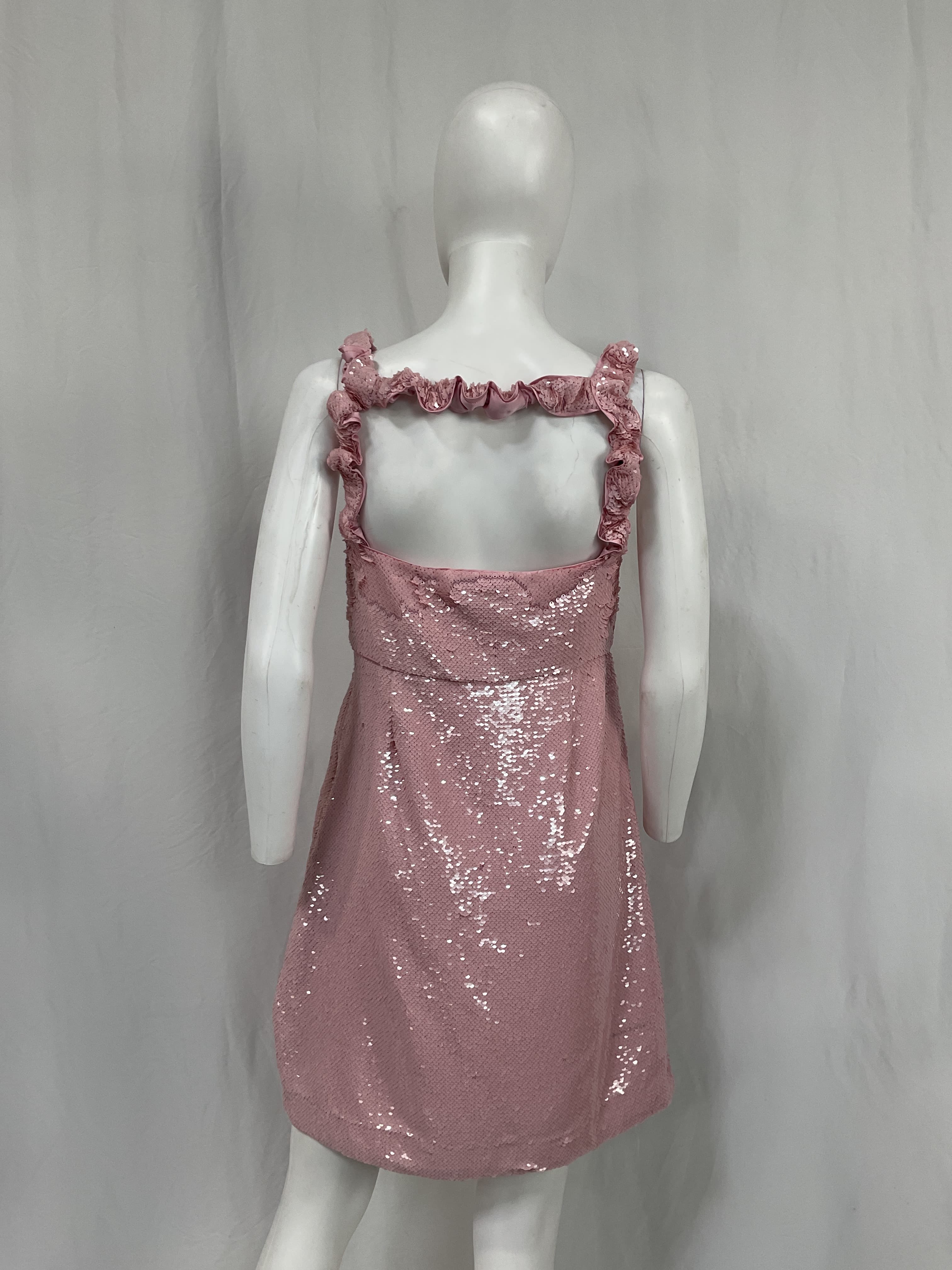 Sequinned Sleeveless Mini Dress - Image 3