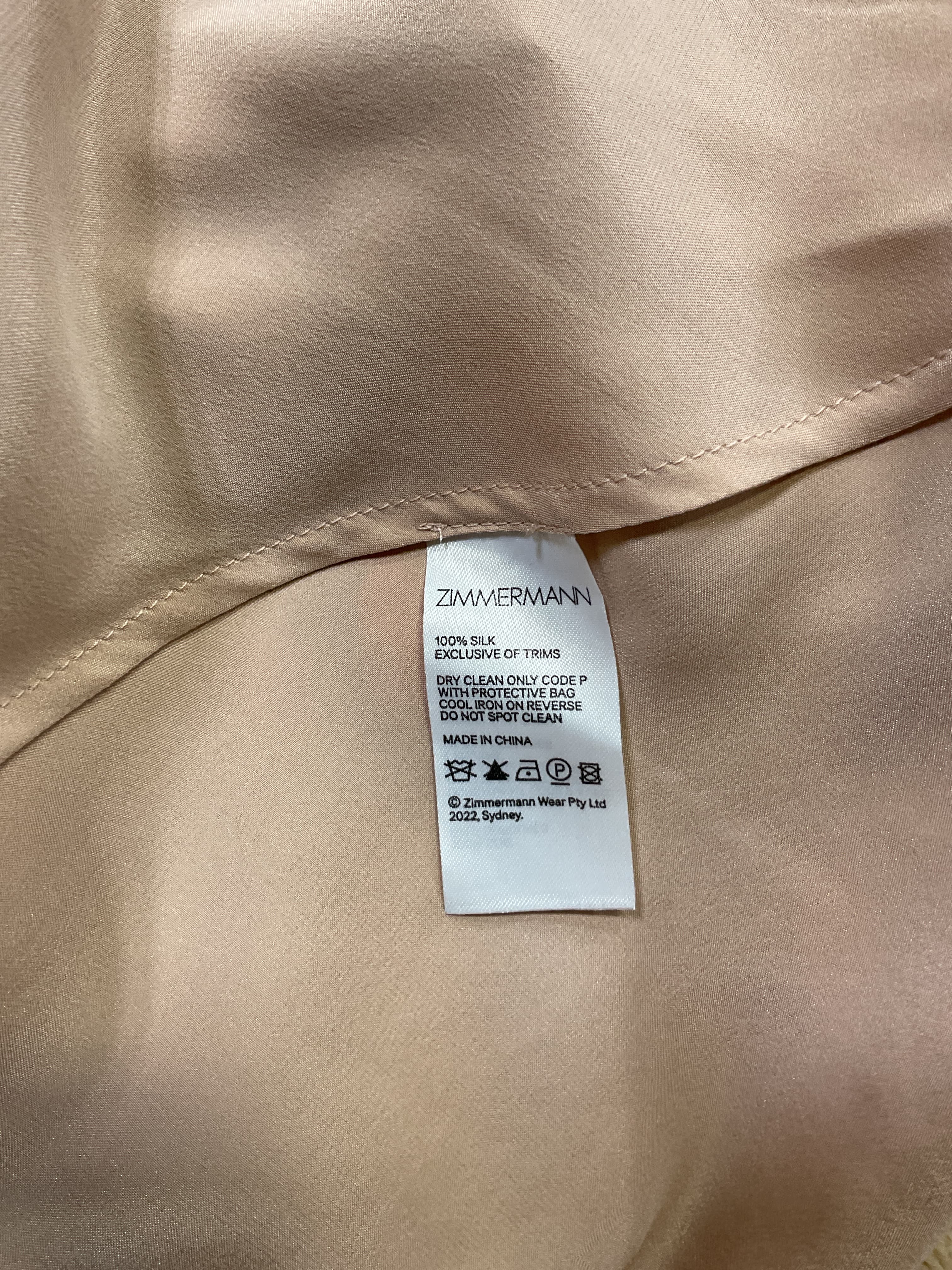 Silk Wrap Mini Dress In Creme - Image 4