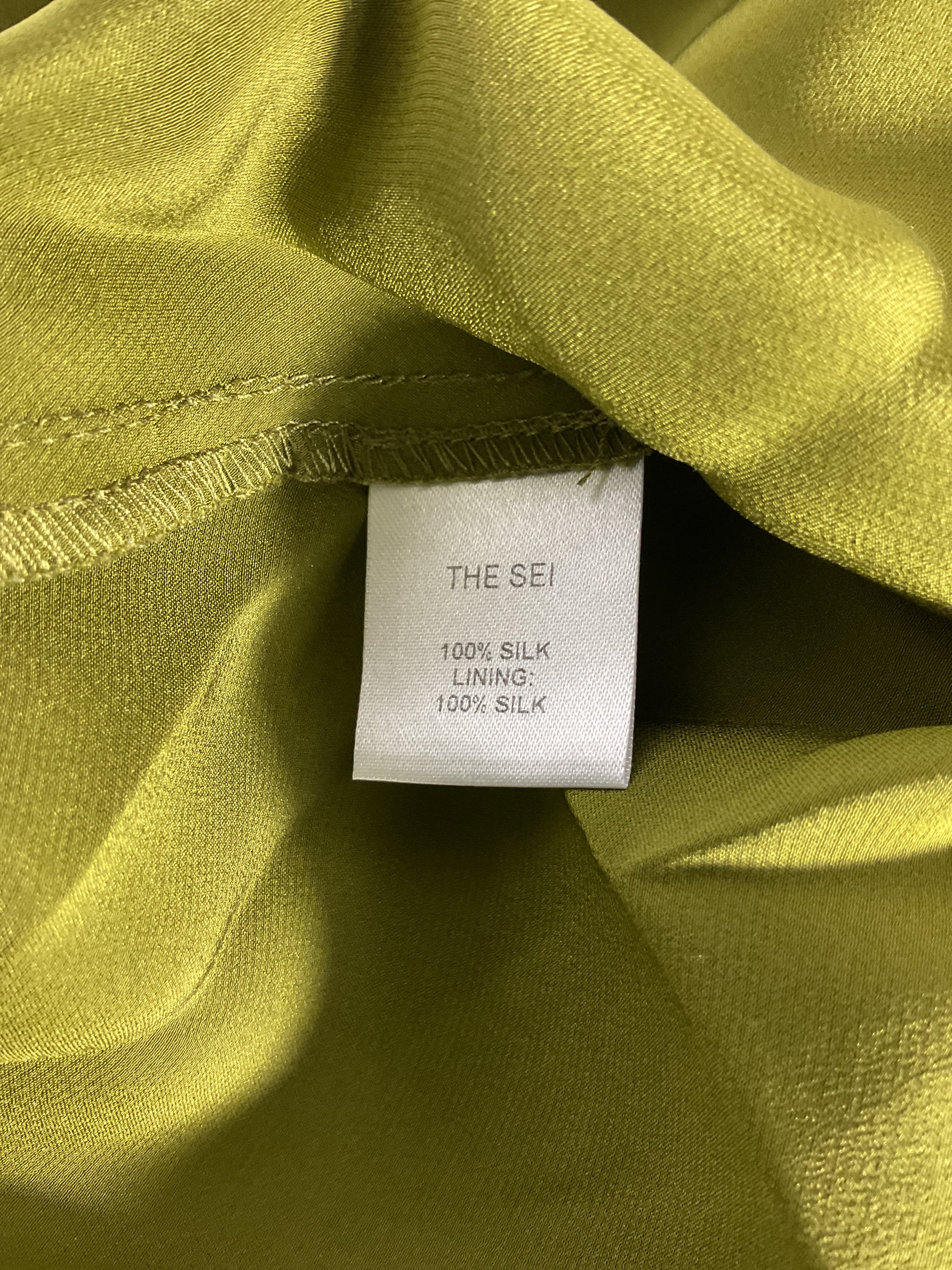 The Sei For Fwrd Asymmetrical Draped Dress In Moss - Image 2