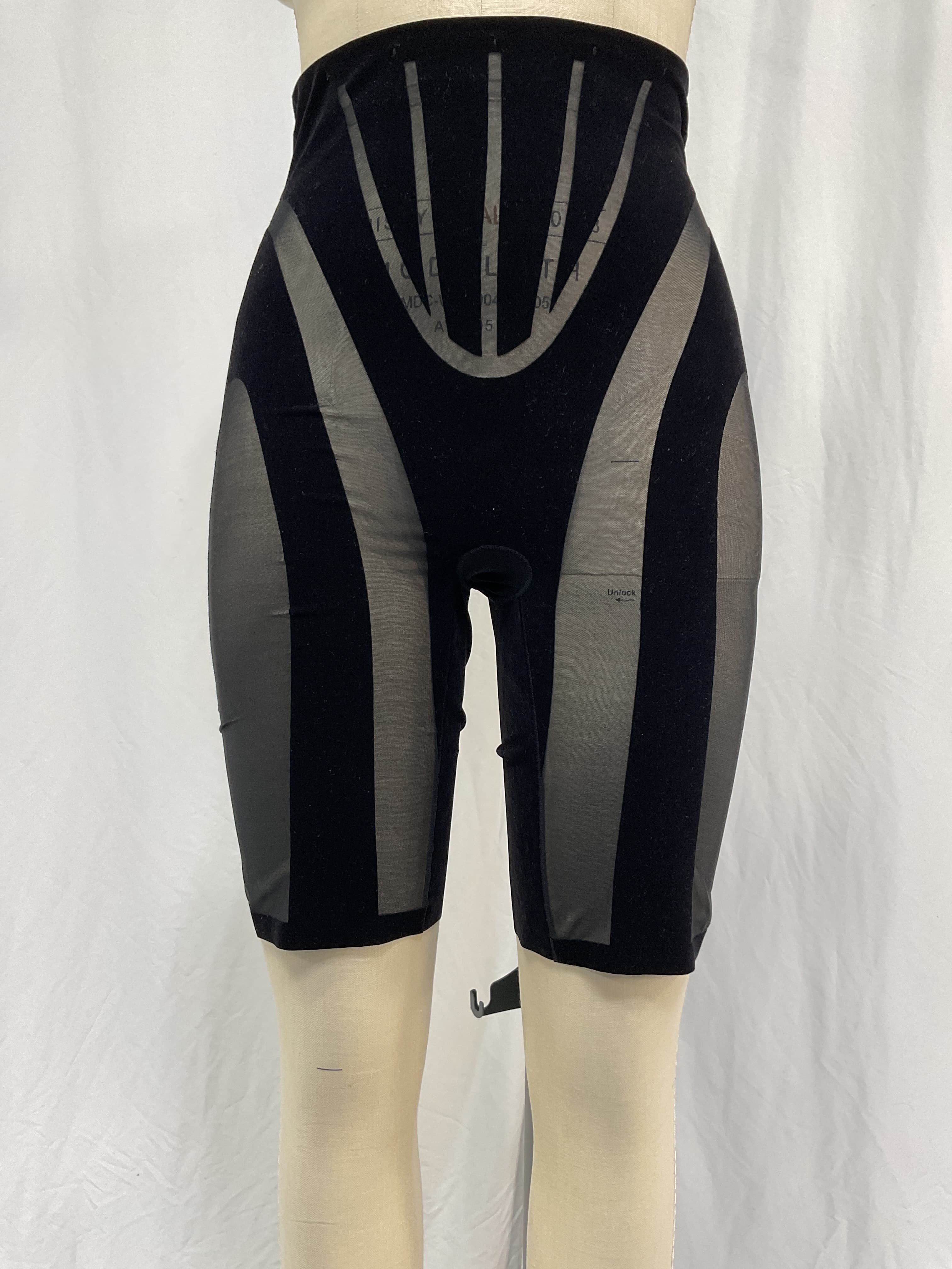 Wolford X Mugler Flock Shaping Short In Black - Image 3