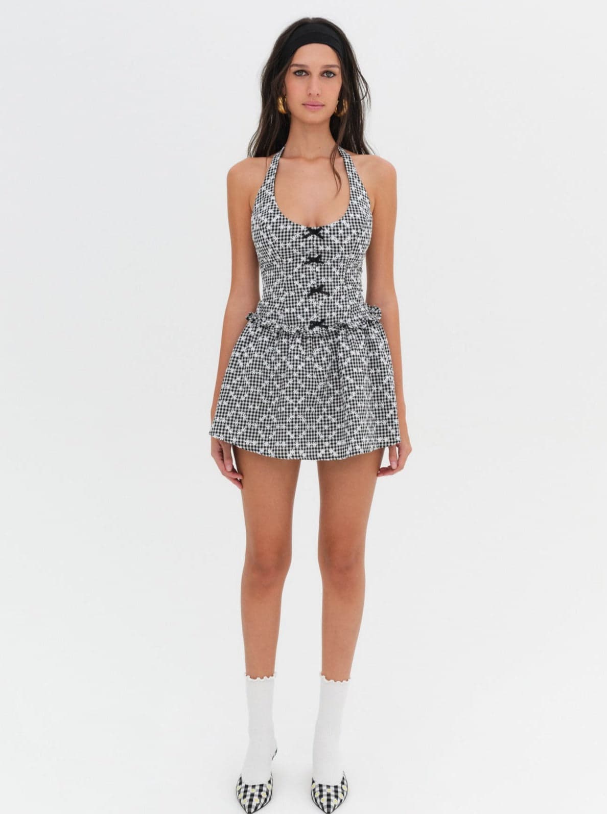 Janice Halter Mini Dress - Image 1