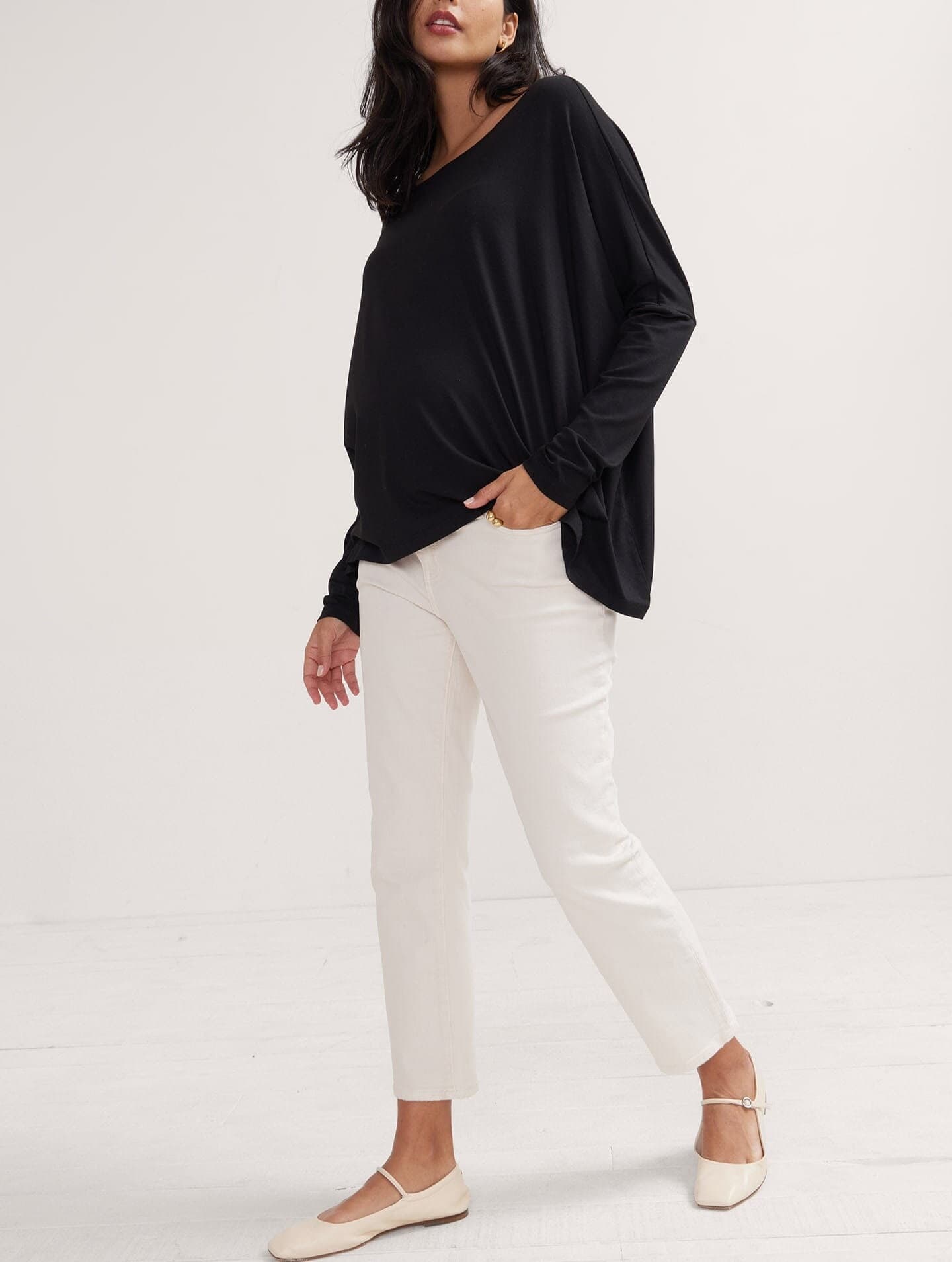 The Straight Leg Maternity Jean - Image 1