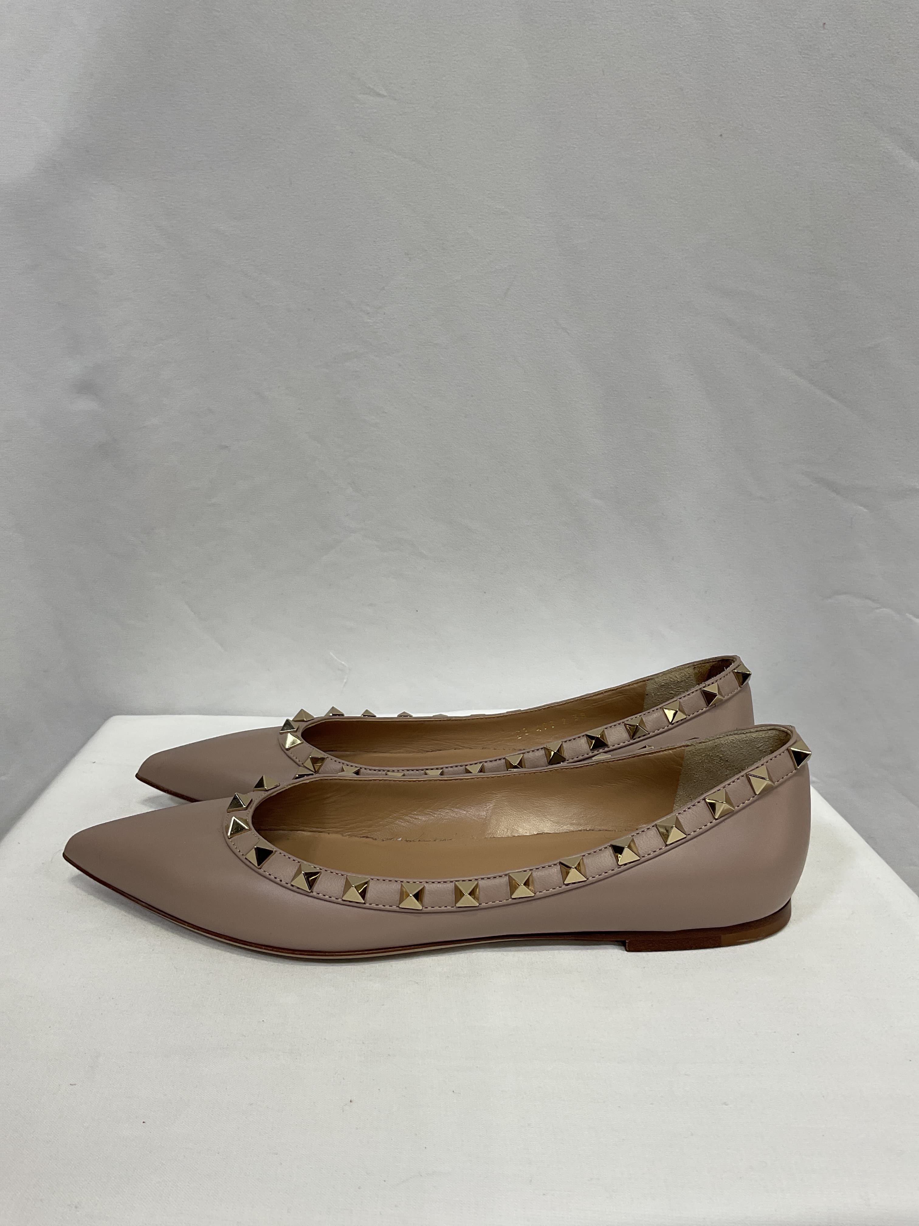 Rockstud Leather Flat - Image 3