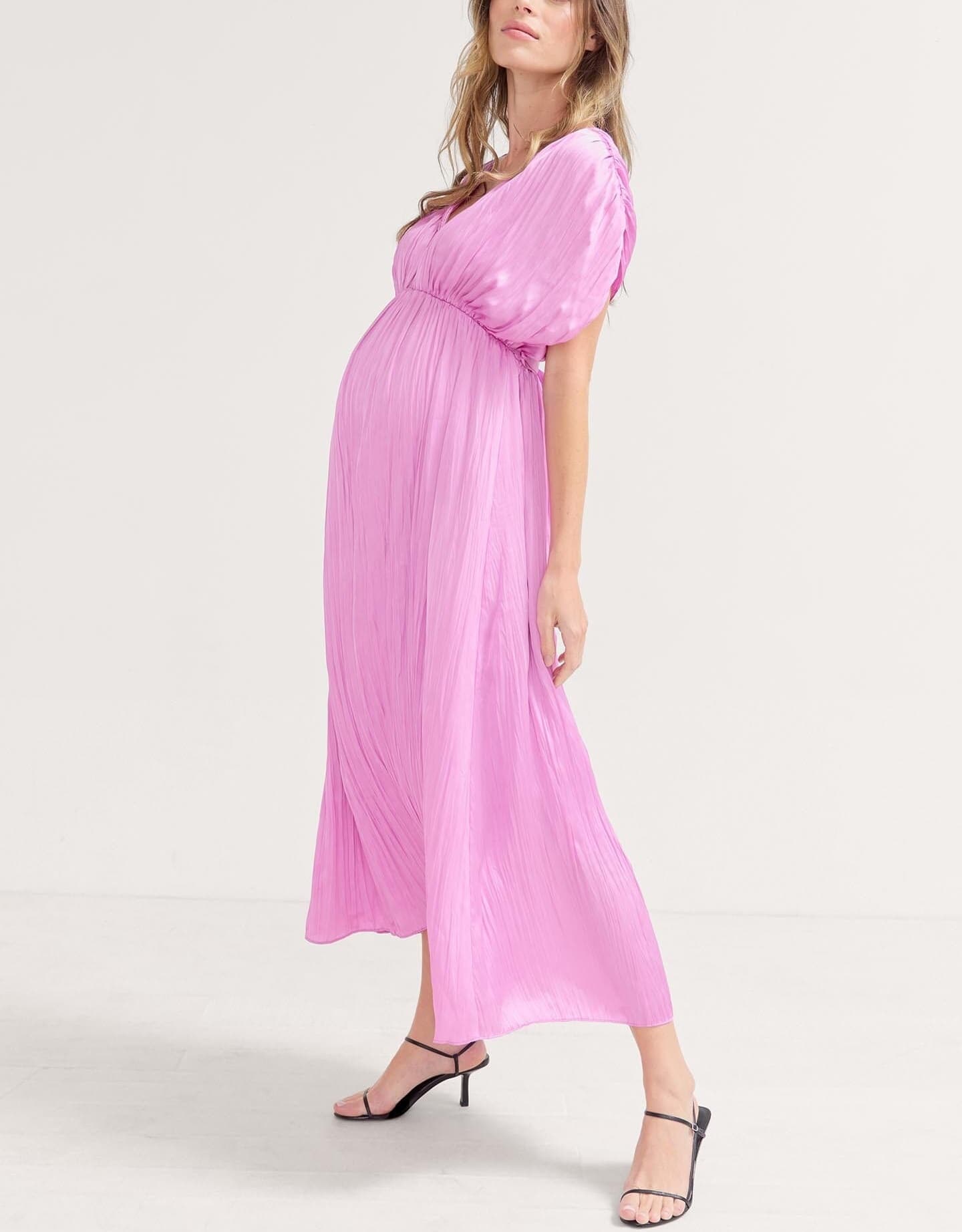 The Winslet Pleated Maxi Dress - Image 1