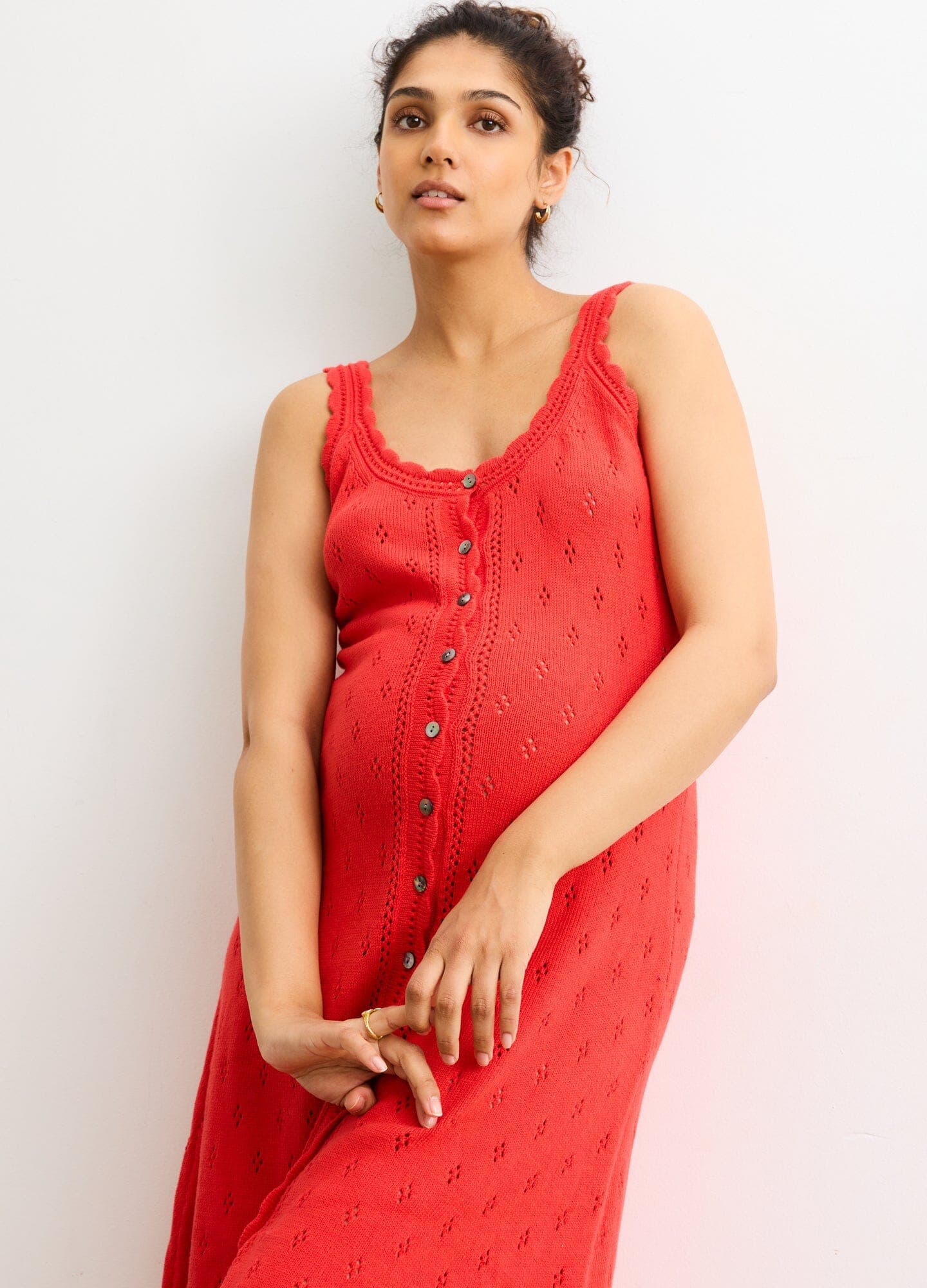 The Eloise Pointelle Nursing Tank Dress - Image 1