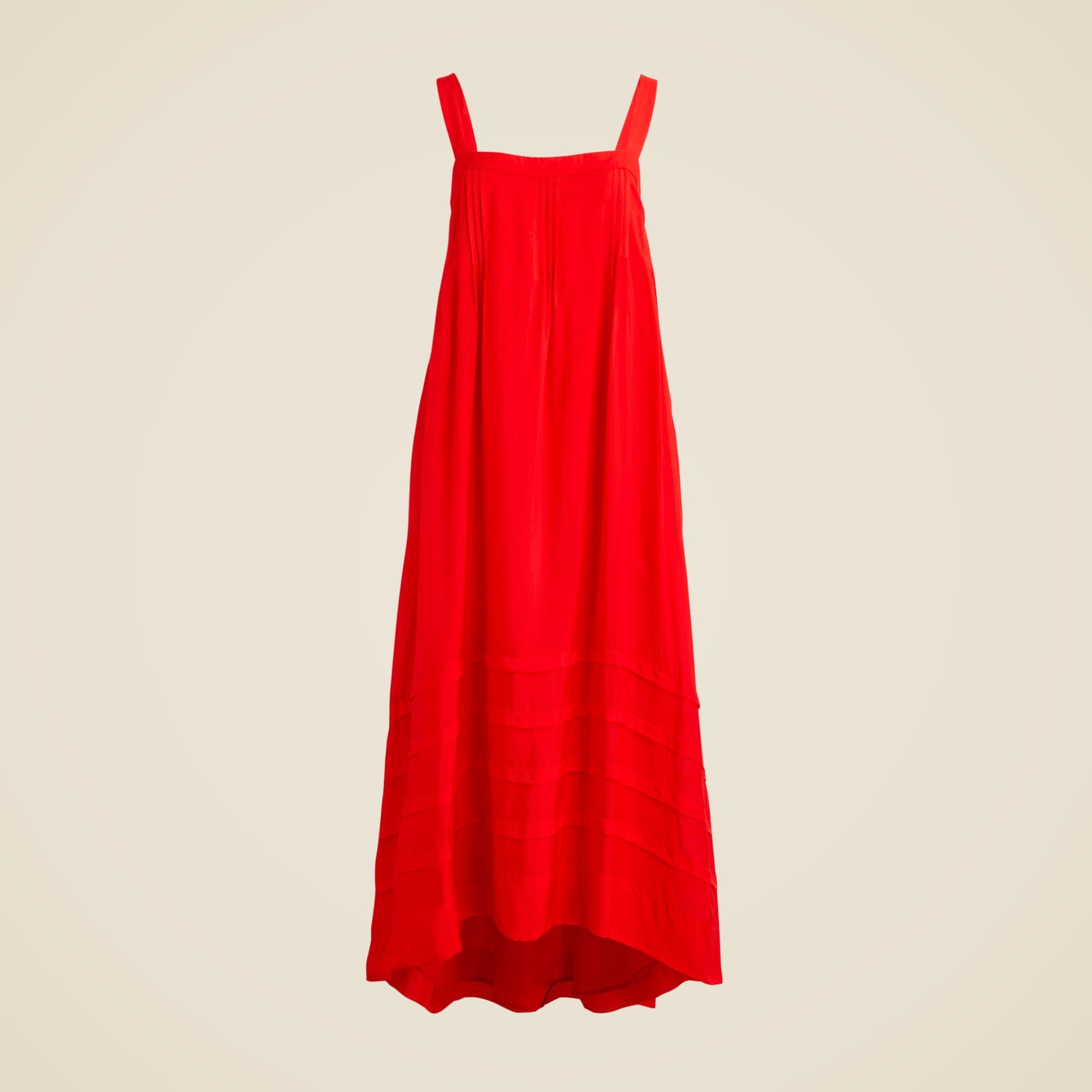 Pintuck Midi Dress In Drapey Organza - Image 1