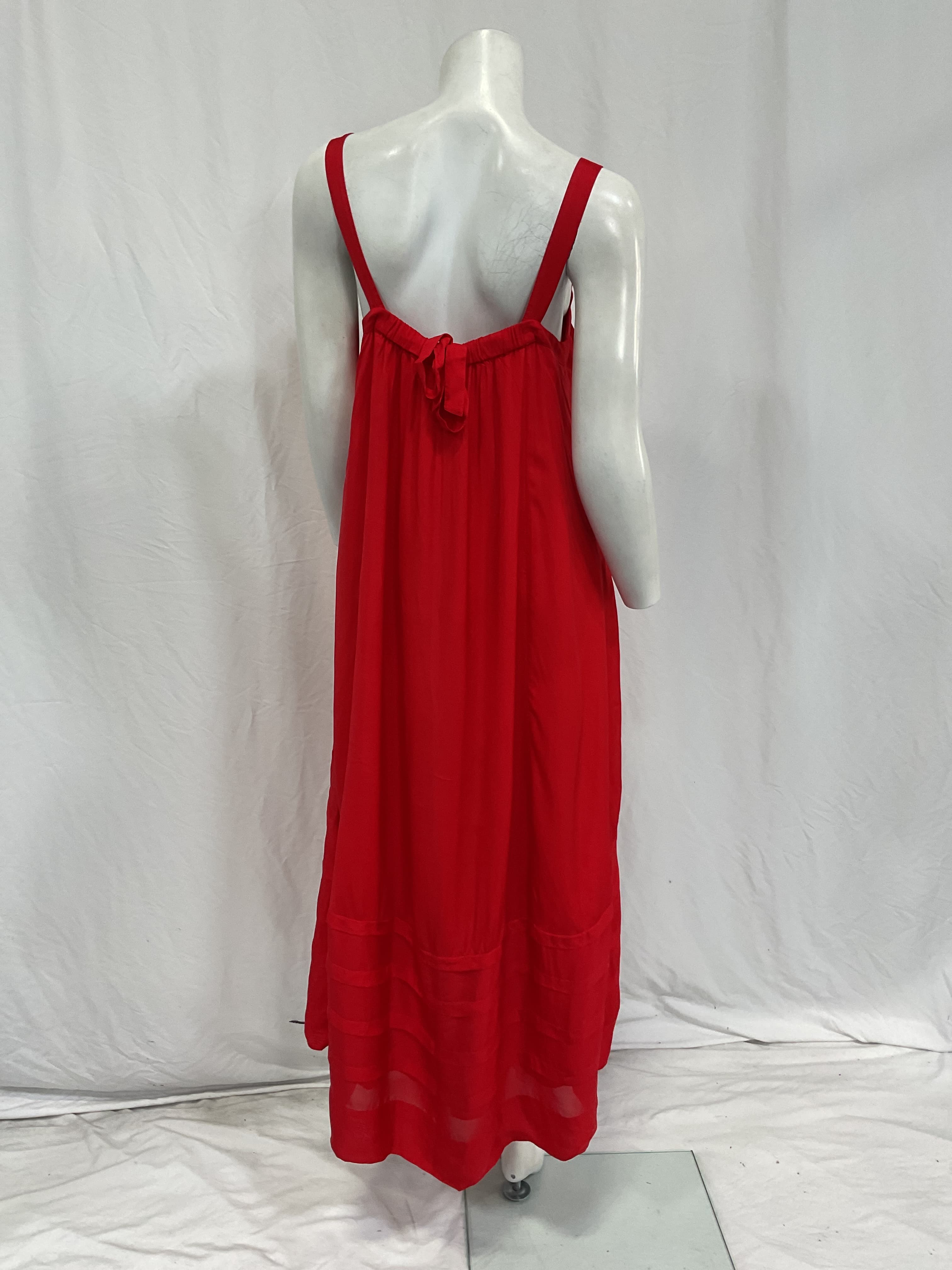 Pintuck Midi Dress In Drapey Organza - Image 2