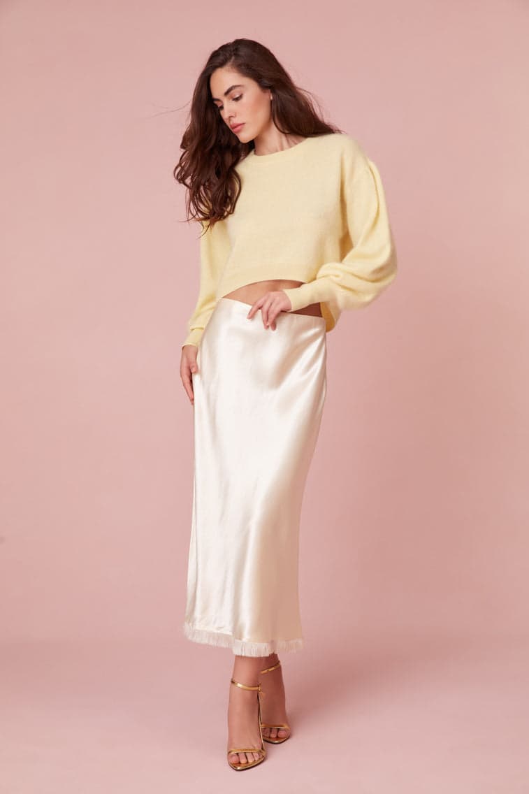 Castle Satin Midi Skirt - Image 1