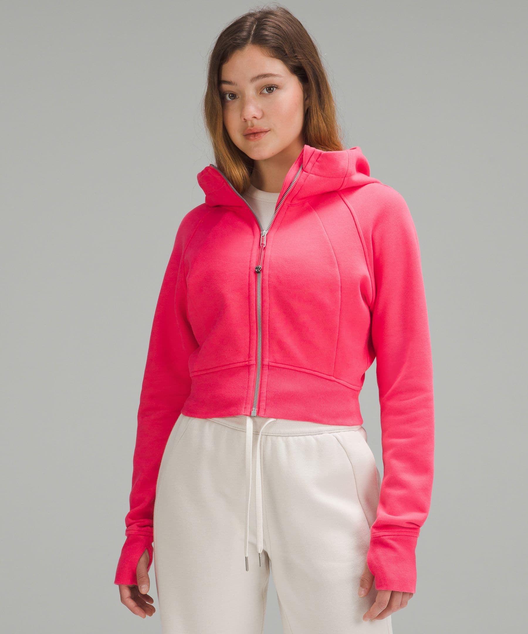 Scuba Full-Zip Cropped Hoodie - Image 1