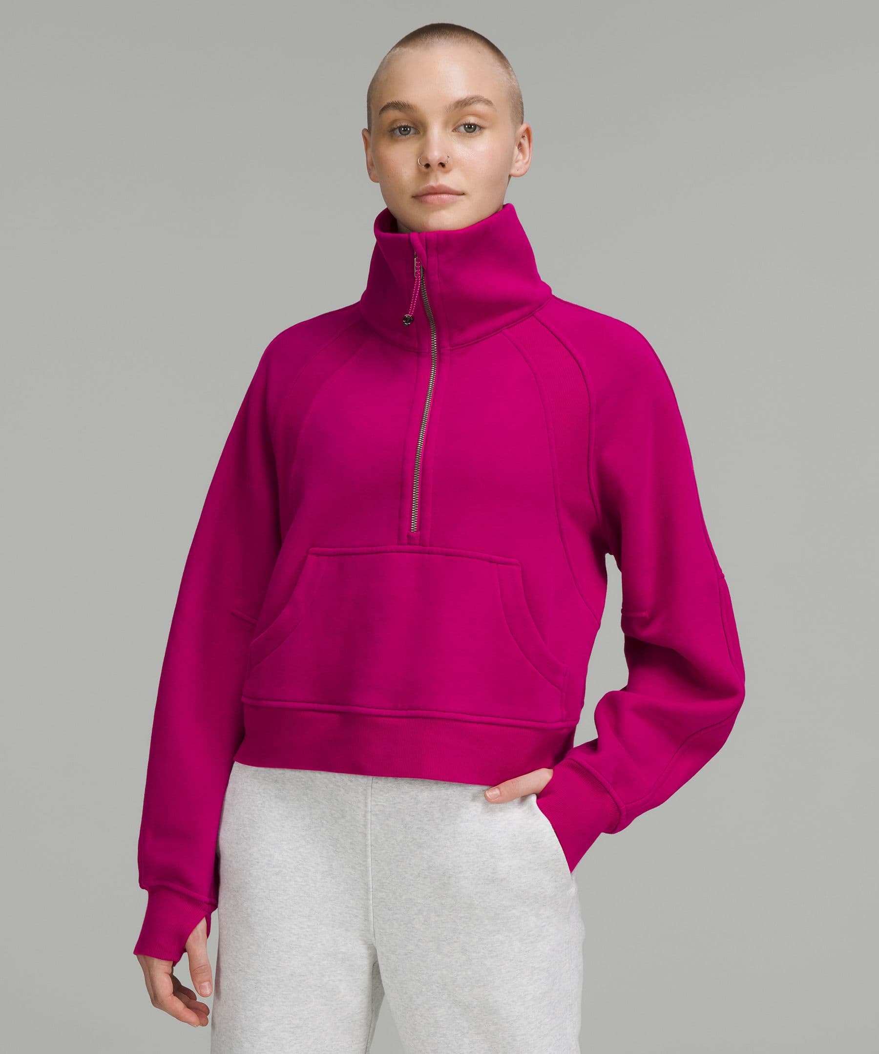Scuba Oversized Funnel Neck Half-Zip - Image 1