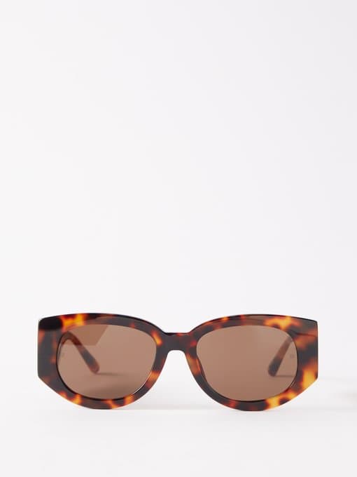 Debbie Oval Acetate Sunglasses - Image 1