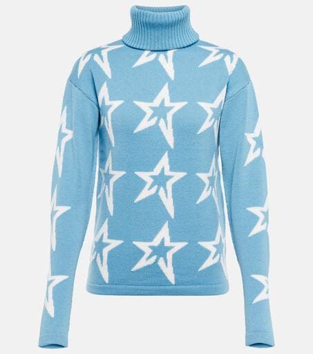 Star Dust Turtleneck Wool Sweater - Image 1