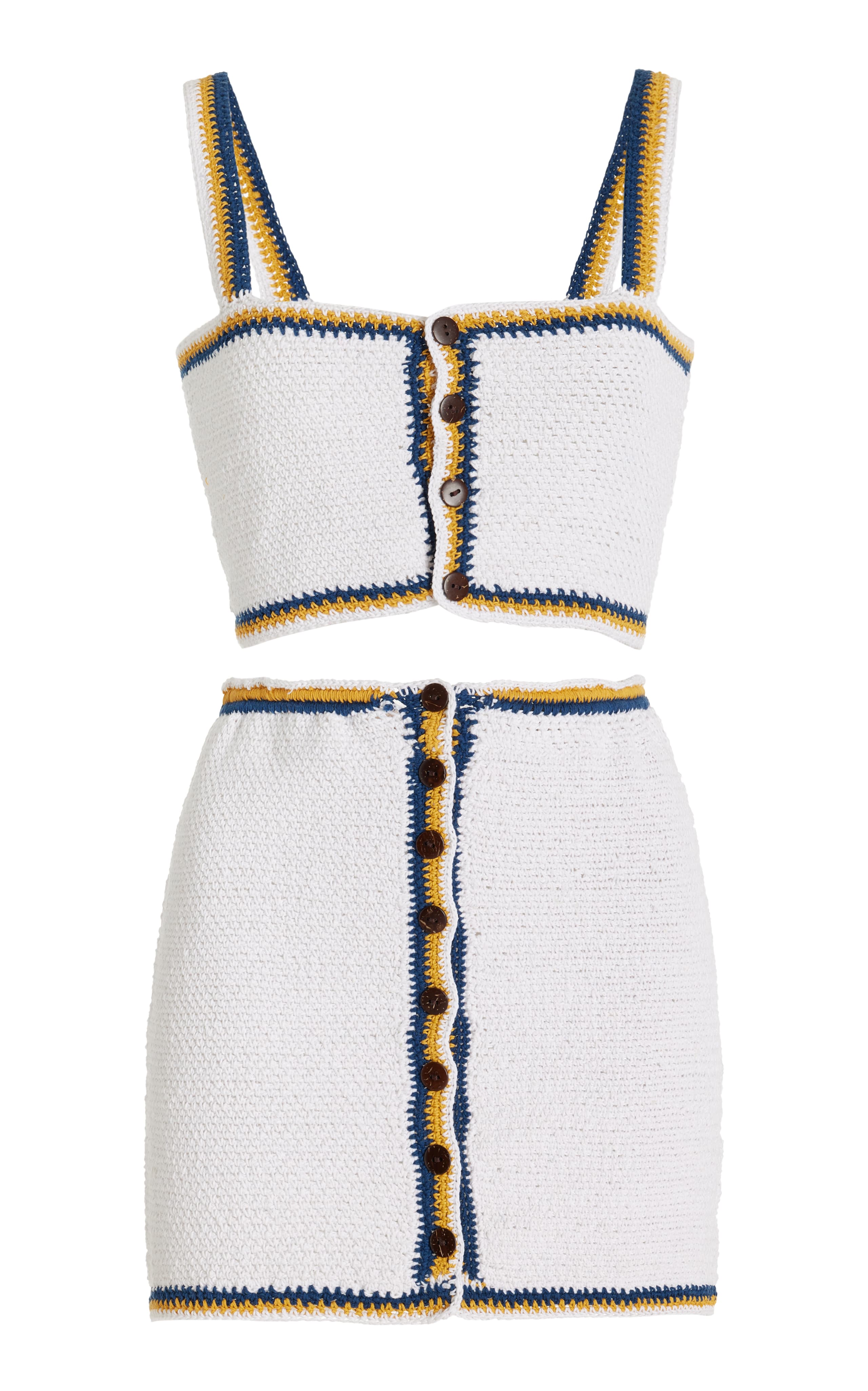 Seca Crocheted Cotton Skirt And Top Set - Image 4