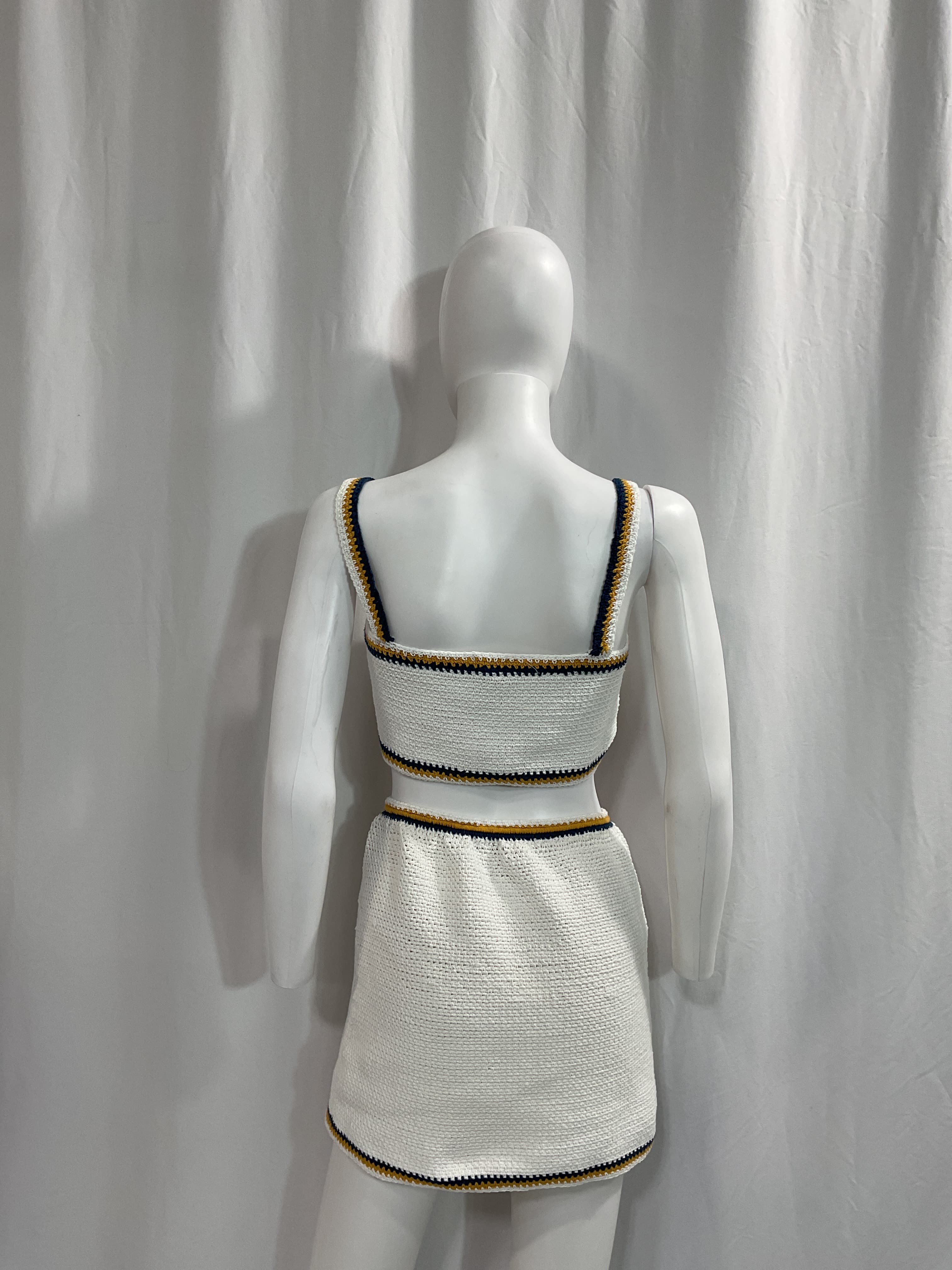 Seca Crocheted Cotton Skirt And Top Set - Image 1