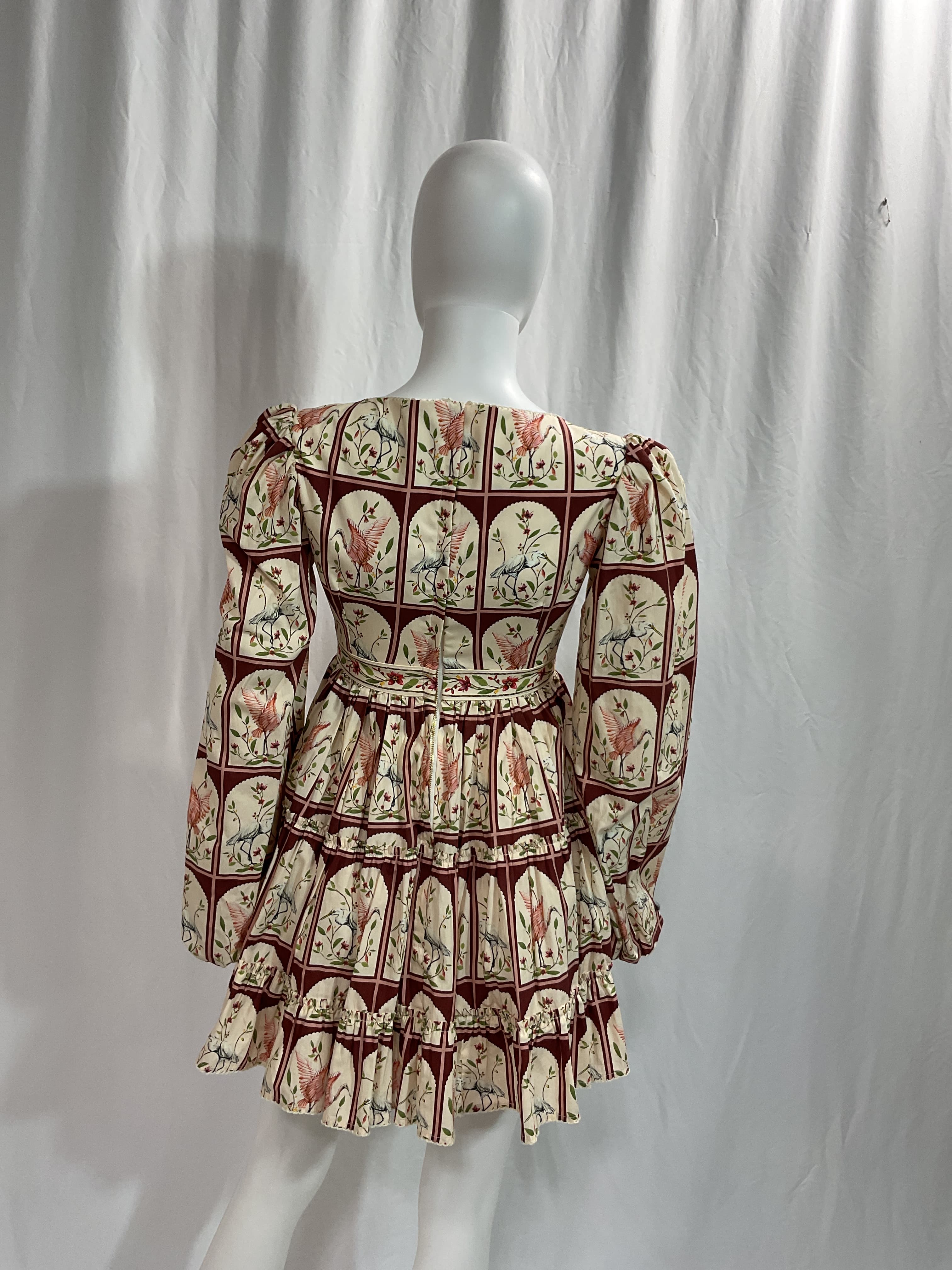 Agua By Agua Bendita Avena Garza Floral-Print Cotton-Poplin Mini Dress - Image 2