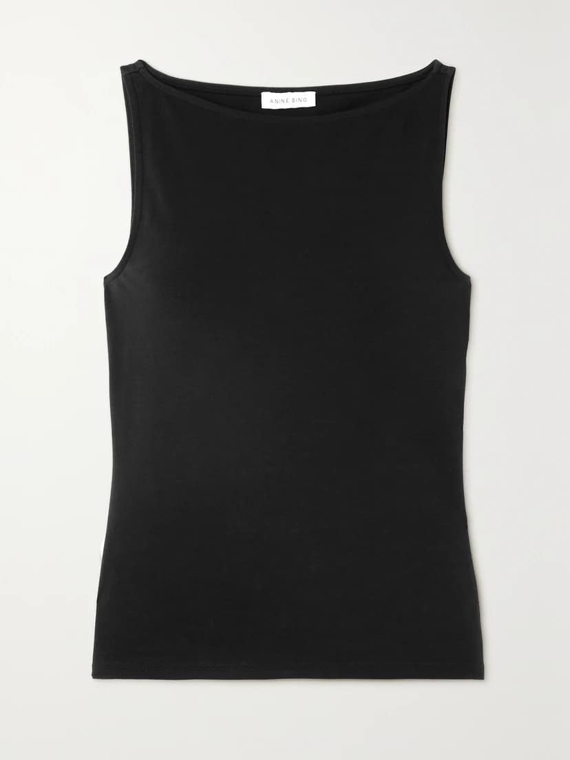 Rue Stretch-Cotton Jersey Tank - Image 1