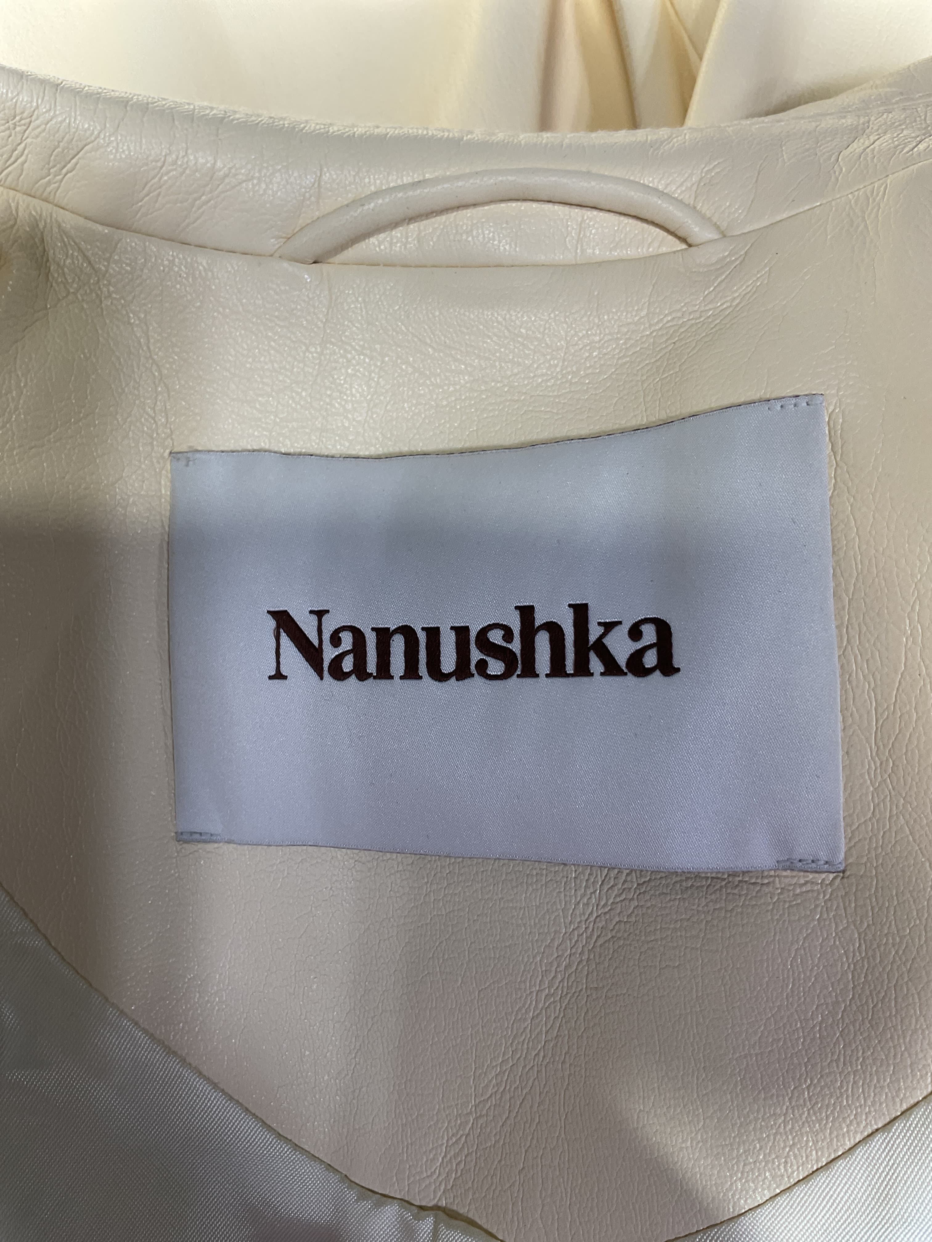 Mariko Belted Vegan Leather Blazer - Image 3