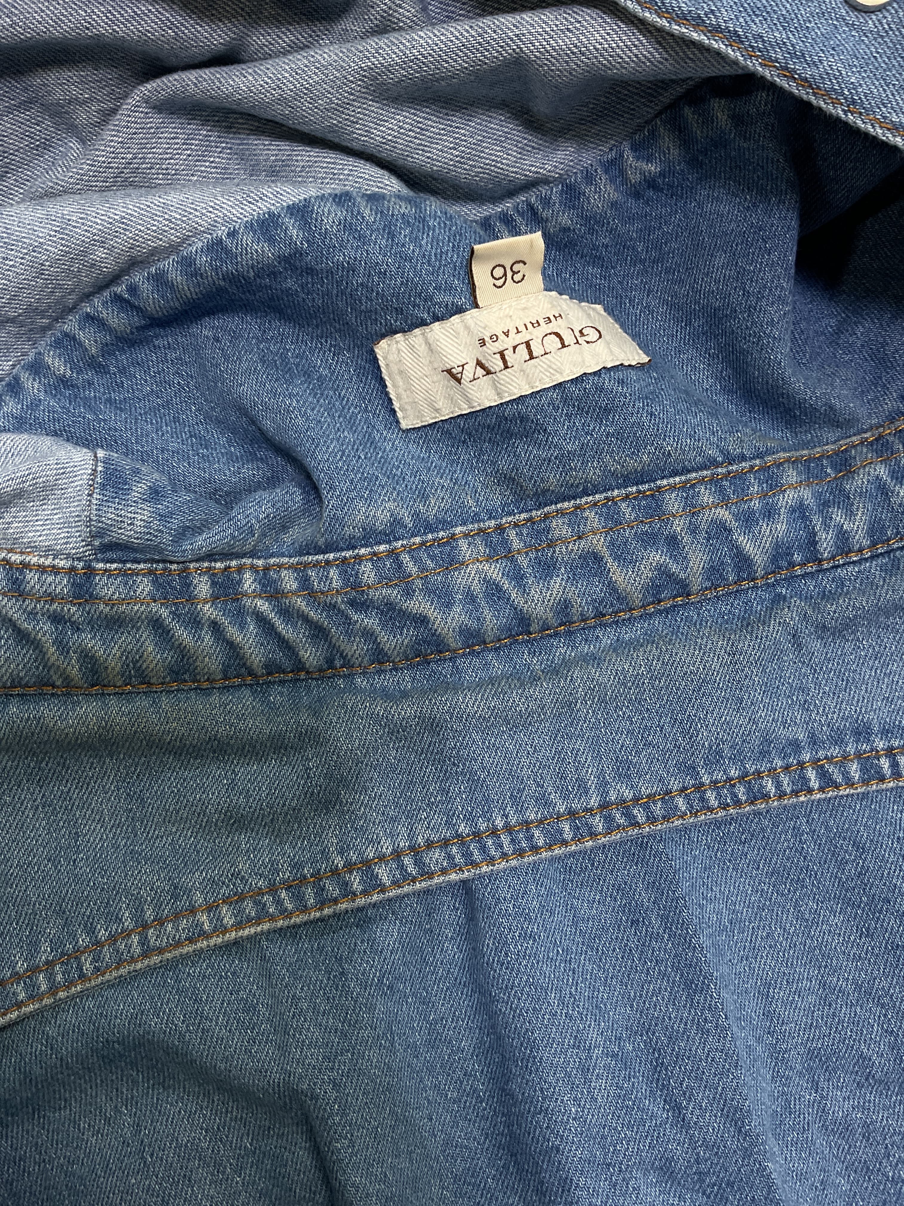 The Dora Belted Denim Maxi Shirt Dress - Image 2