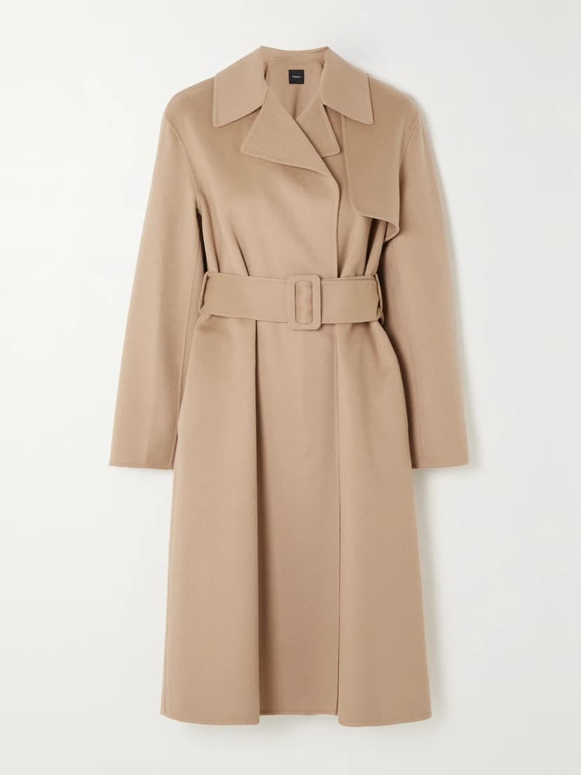 Belted Wool And Cashmere-Blend Trench Coat - Image 1