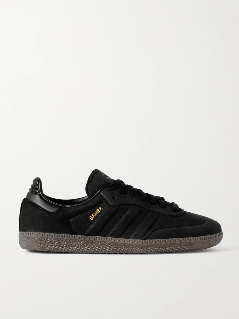Samba Og Leather-Trimmed Nubuck Sneakers - Image 1