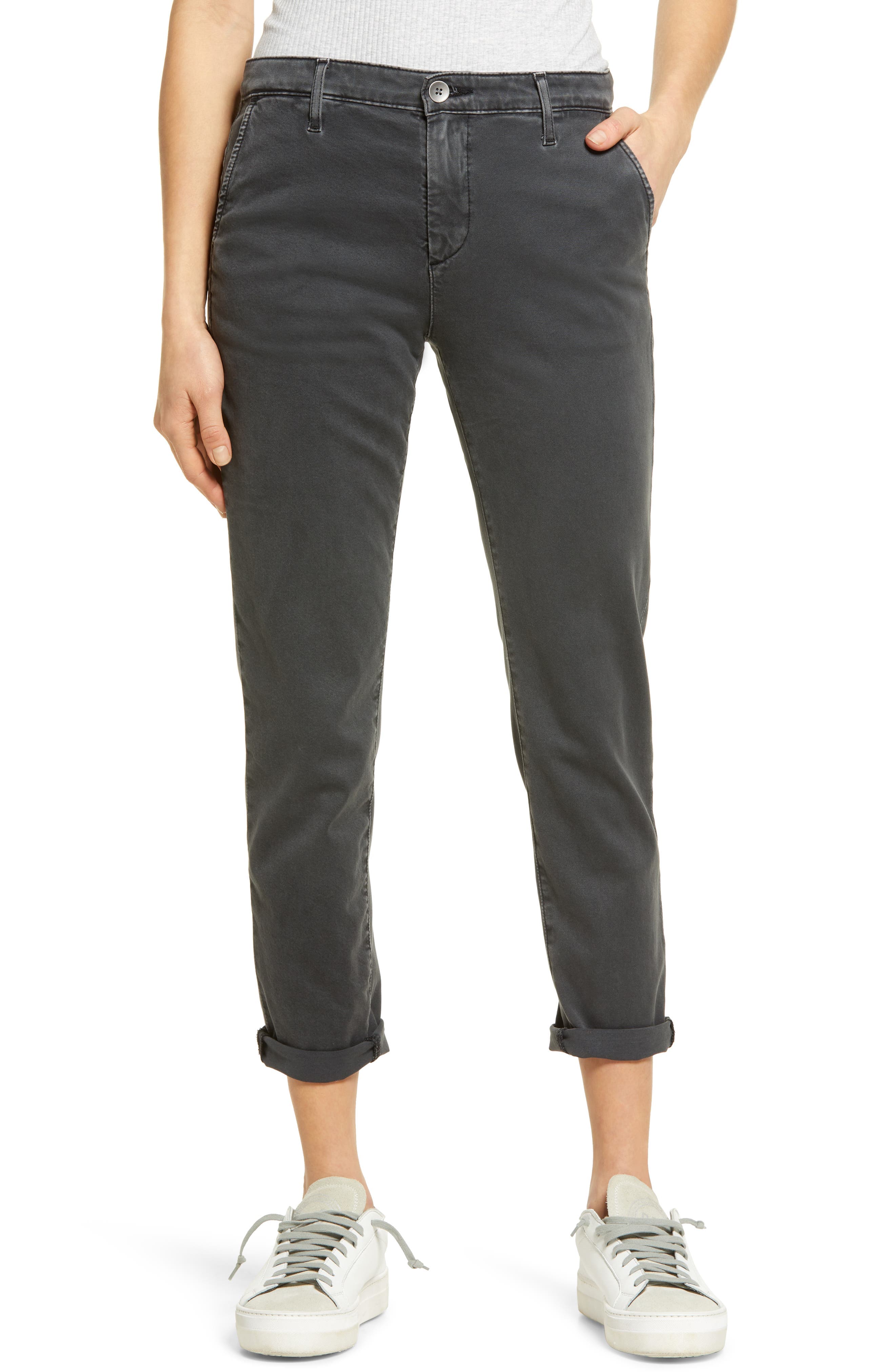 Caden Crop Twill Trousers - Image 1